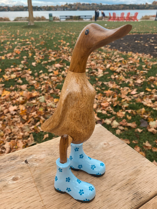 Light Blue Daisy Boots