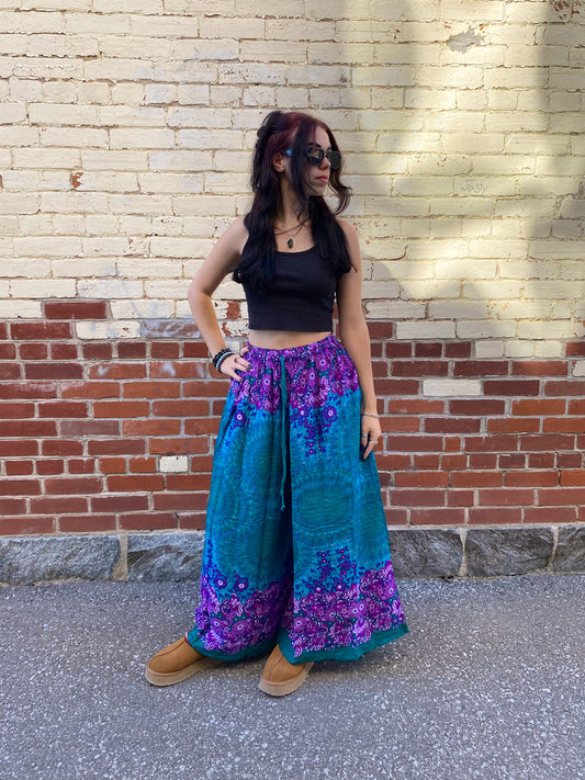 Peacock Flowy Pants