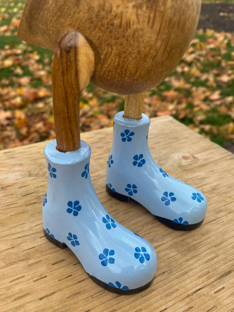 Light Blue Daisy Boots