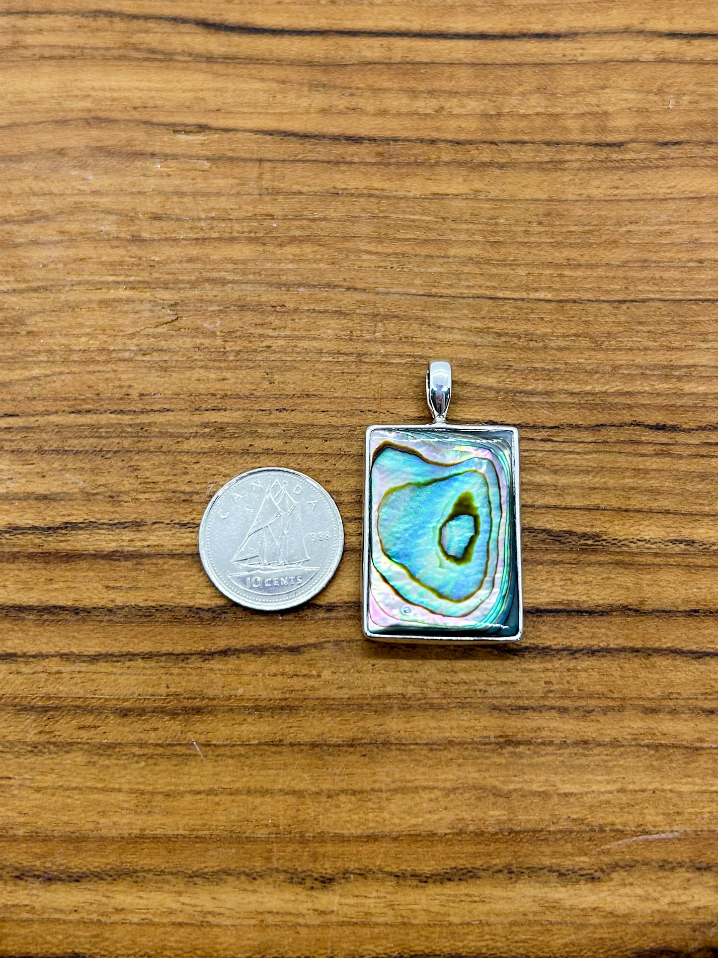 Rectangular Abalone Pendant