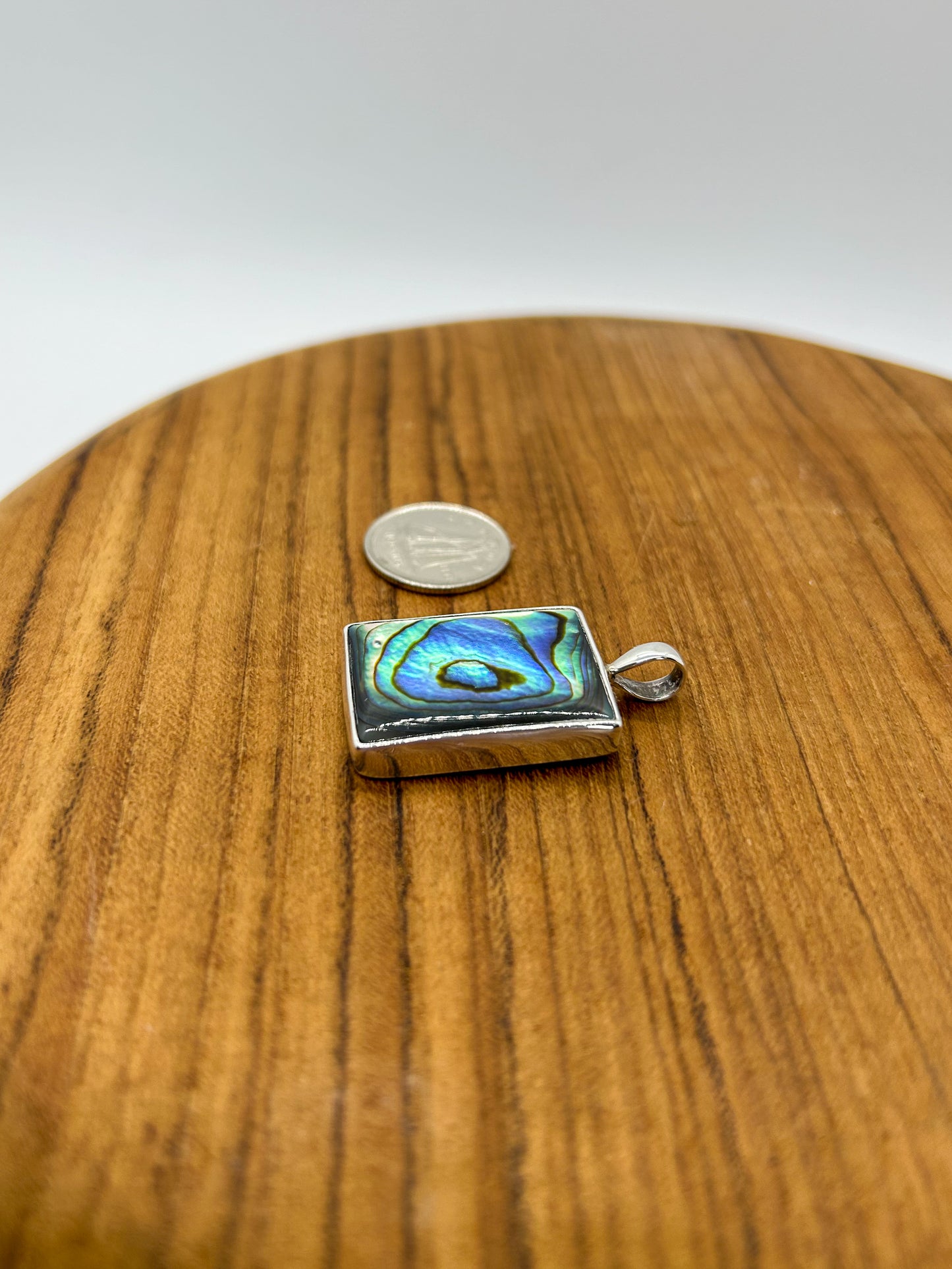 Rectangular Abalone Pendant