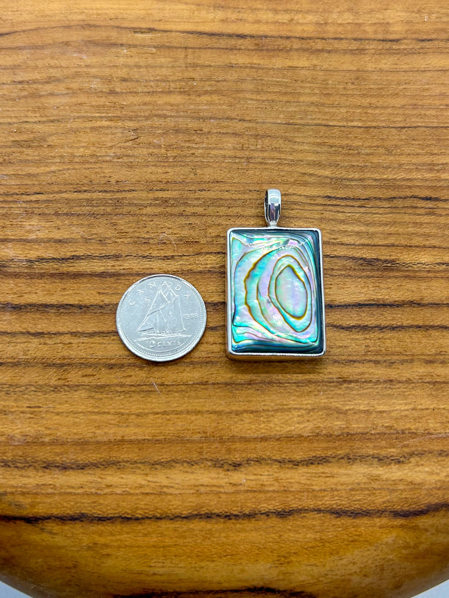 Rectangular Abalone Pendant