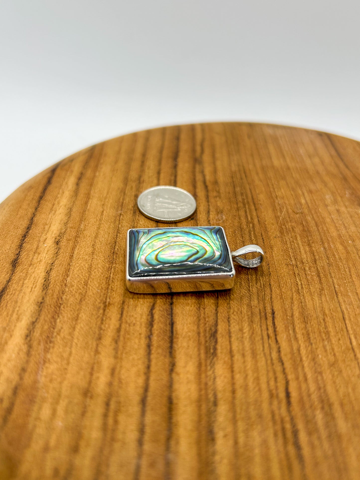 Rectangular Abalone Pendant