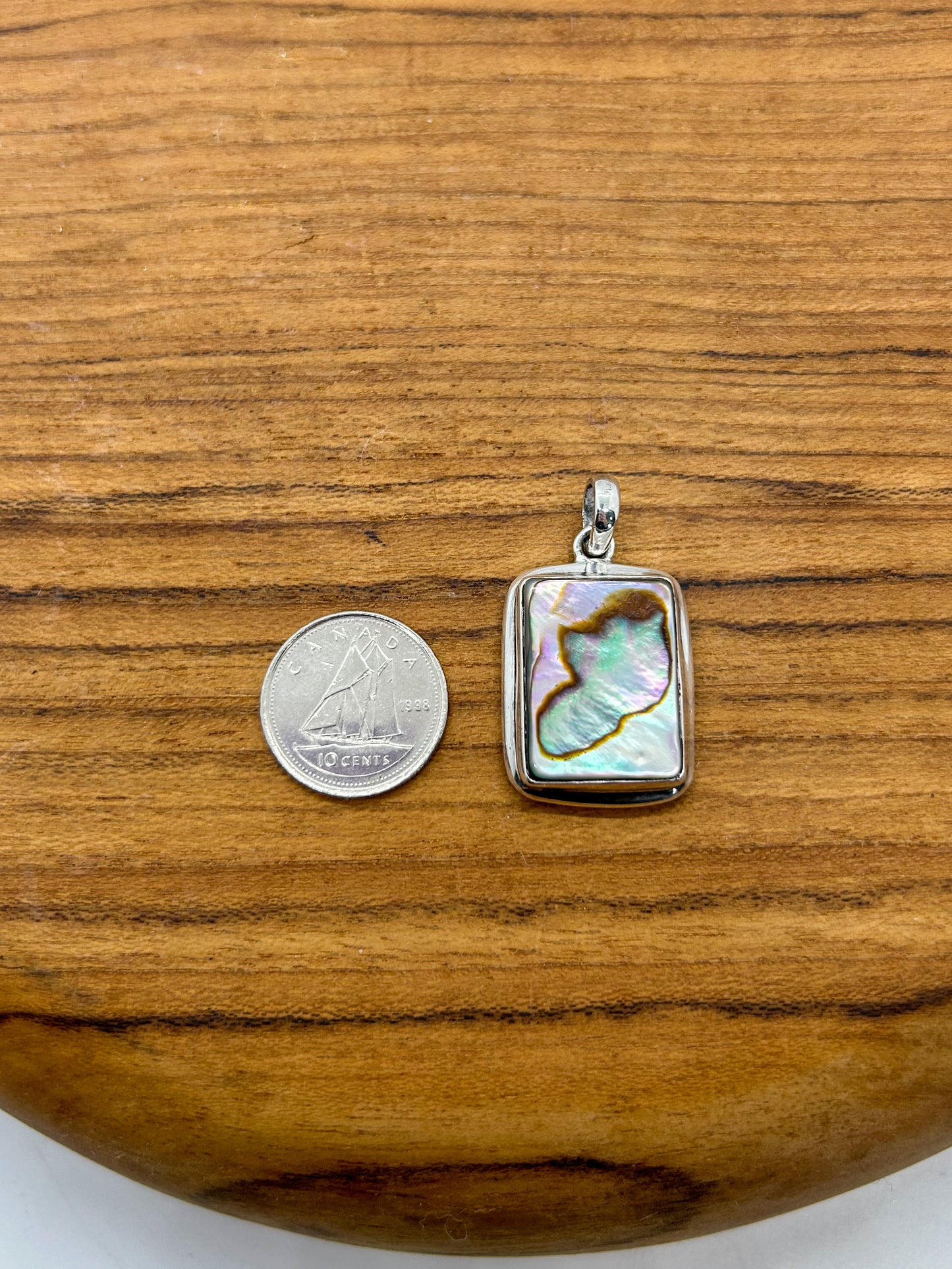 Rectangular Abalone Pendant