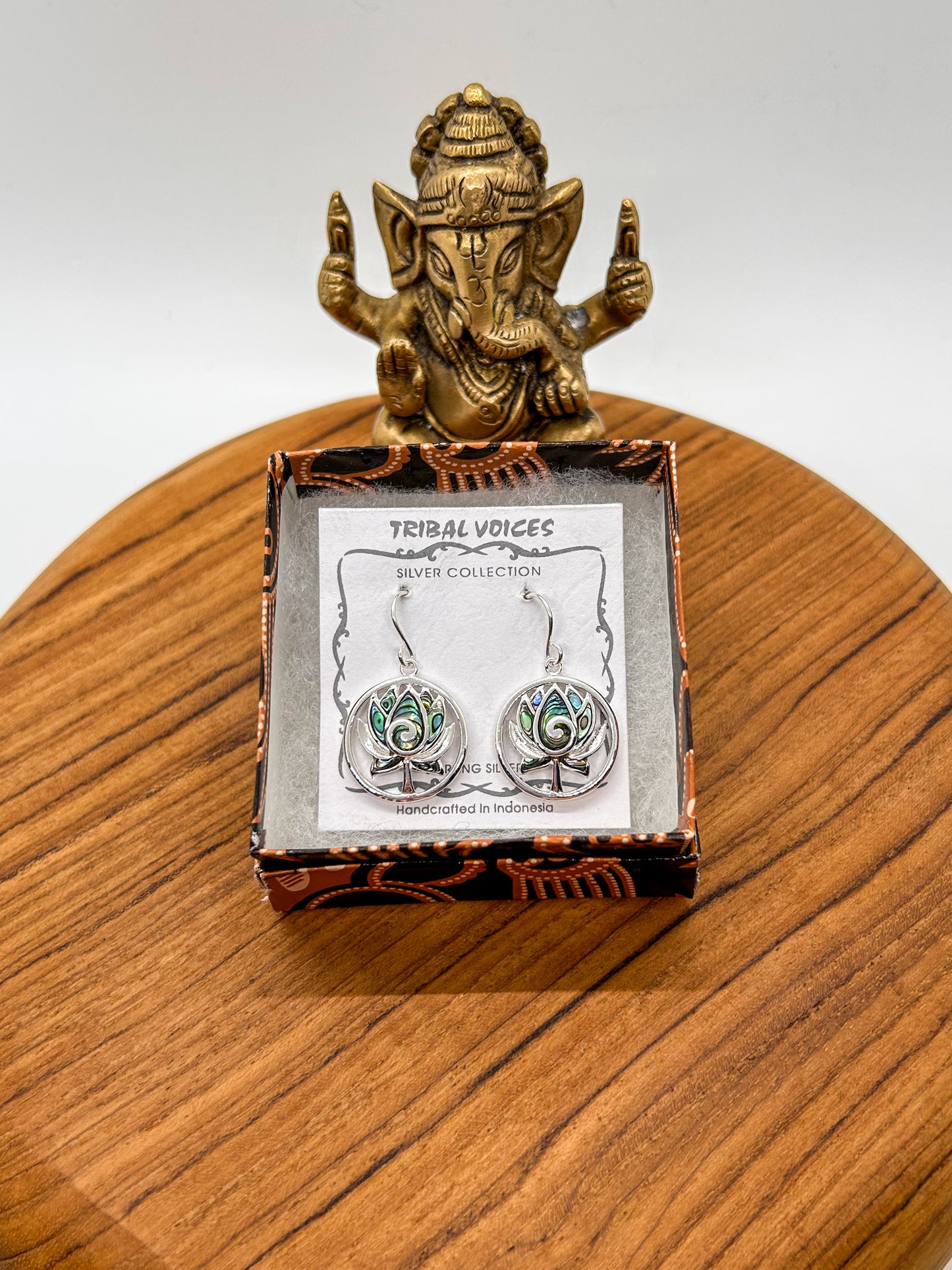 Abalone Lotus Dangles