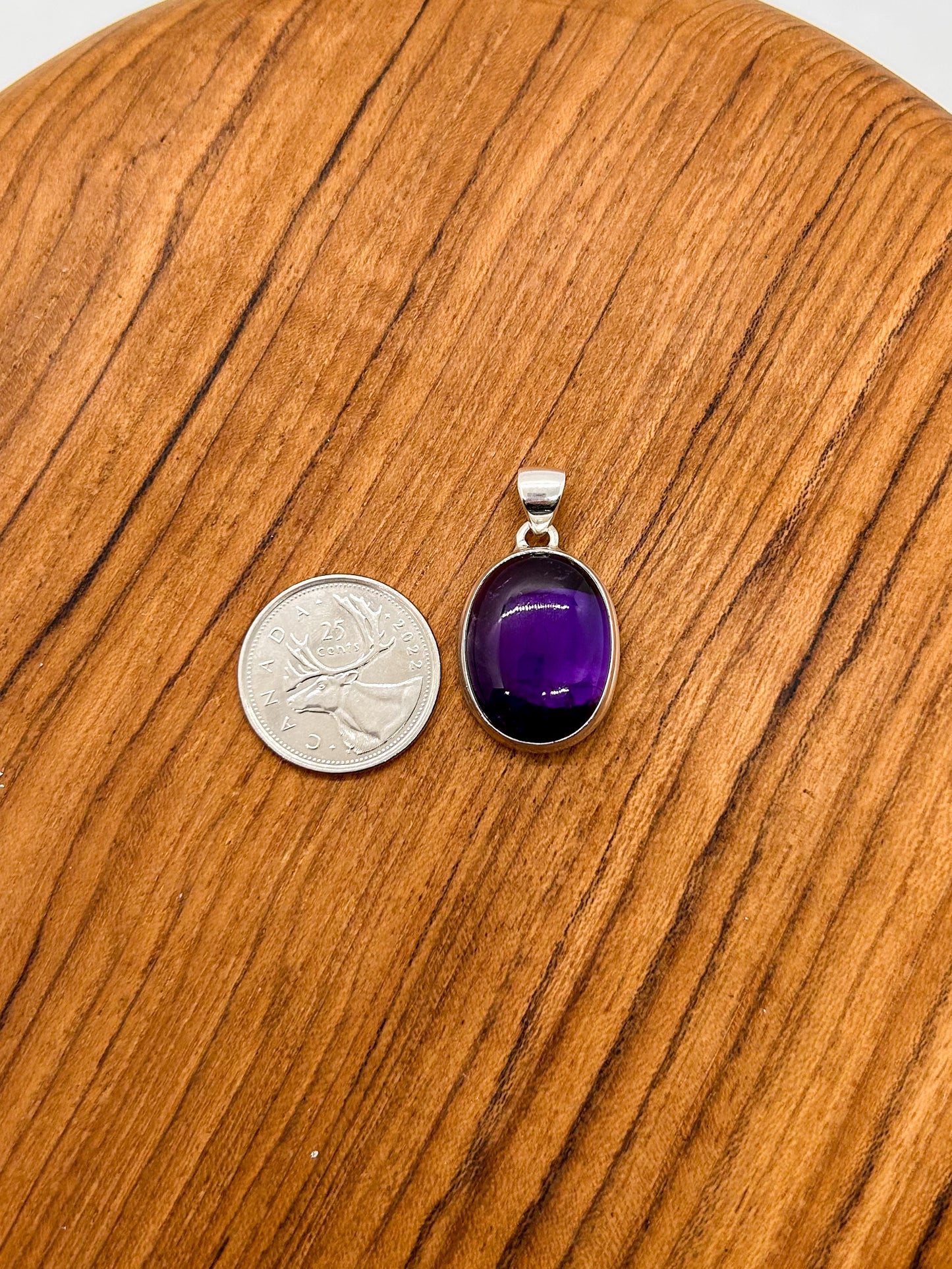 Oval Amethyst Pendant