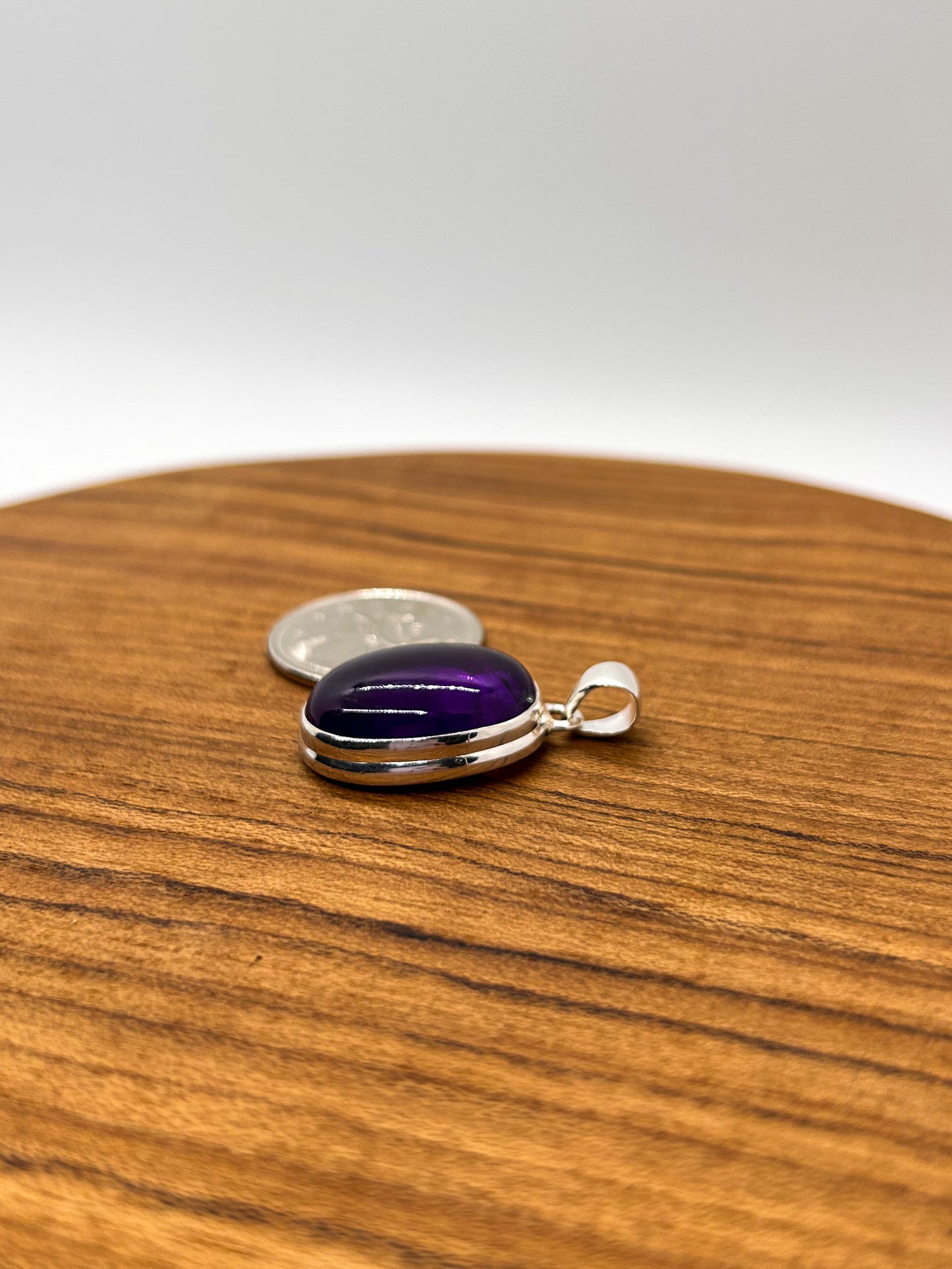 Oval Amethyst Pendant