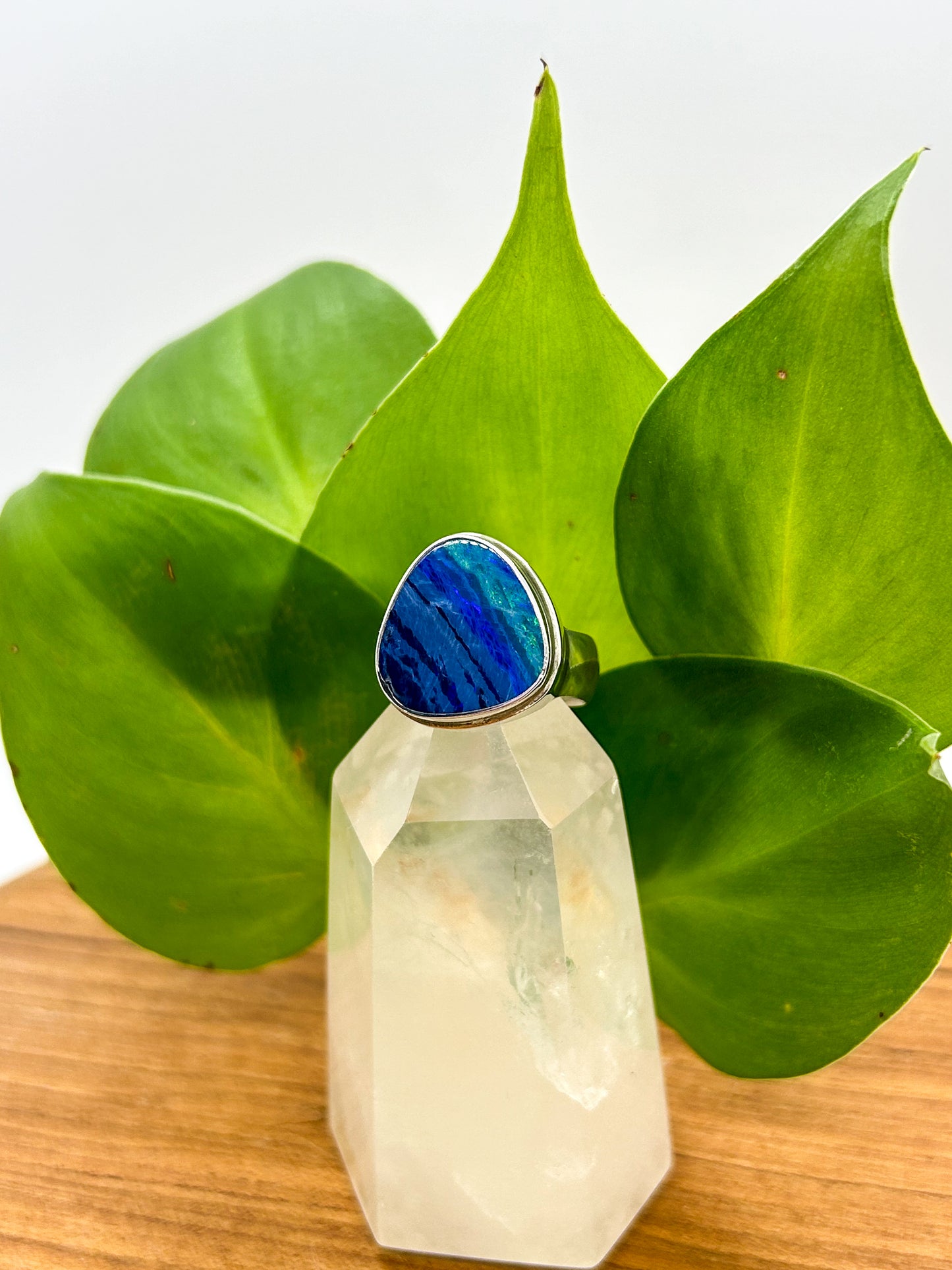 Deep Sea Dreams Australian Opal Ring (Size 9)