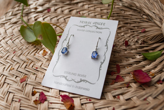 Blue Kyanite Dangle Earrings