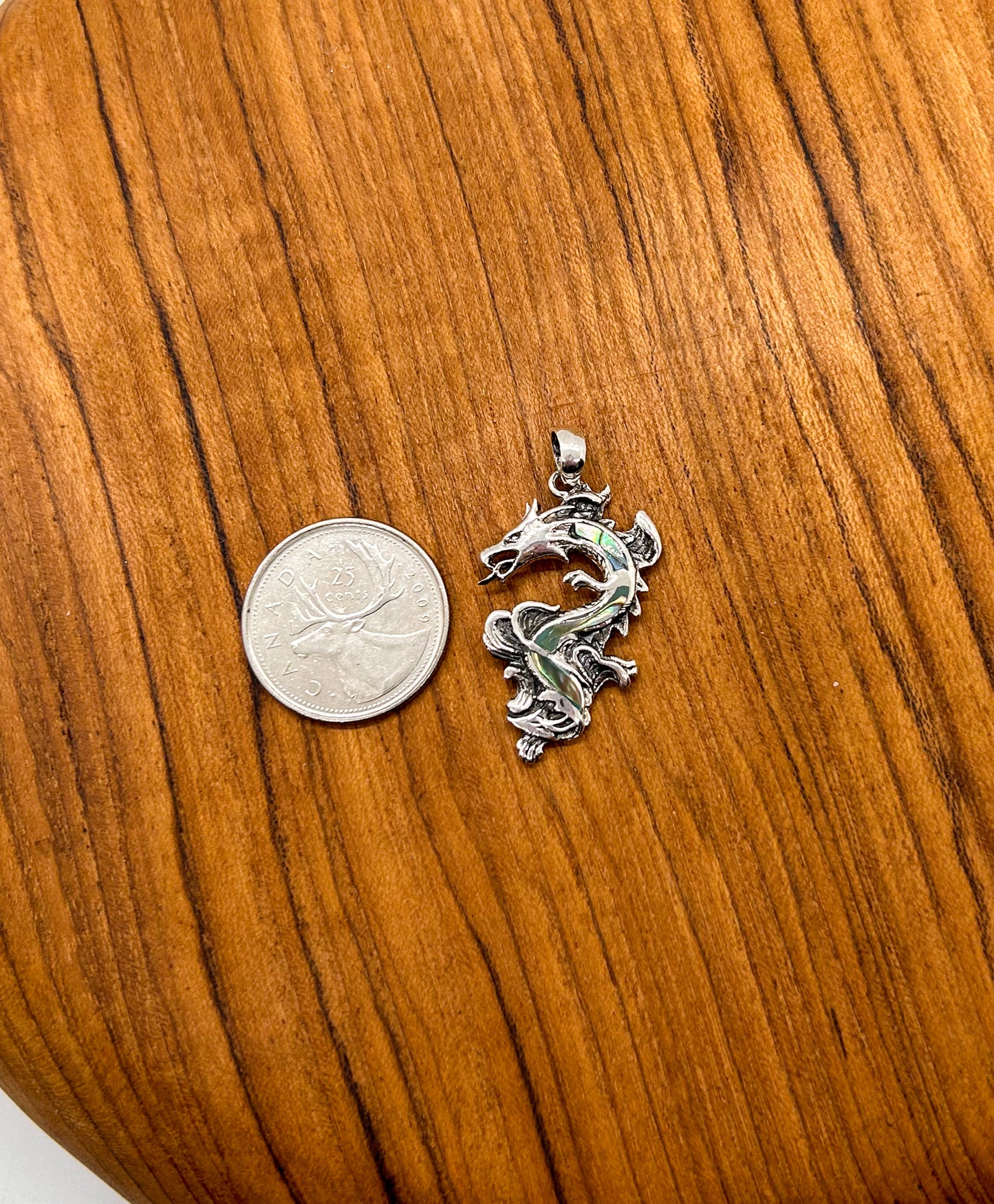 Abalone Dragon Pendant