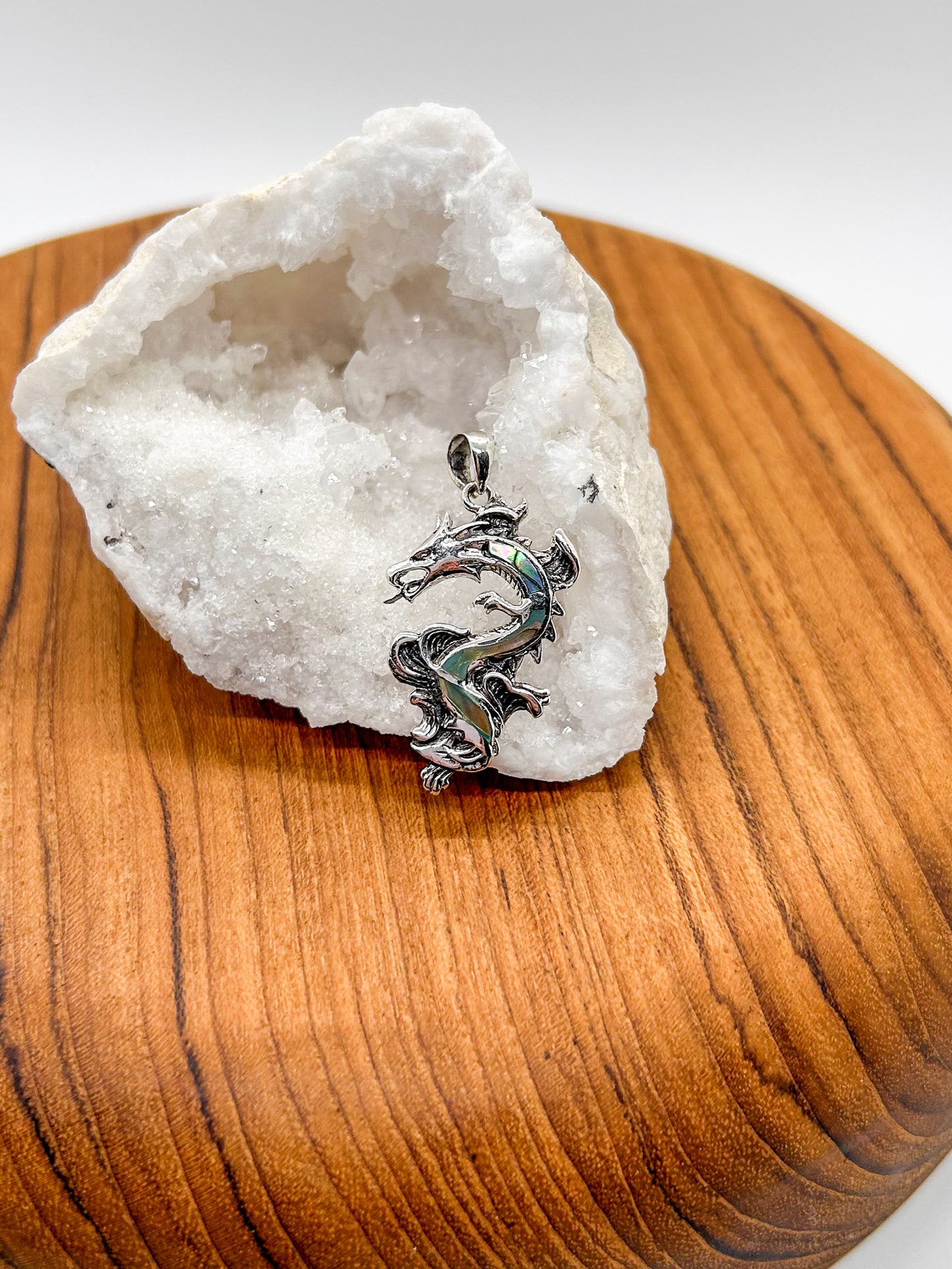 Abalone Dragon Pendant