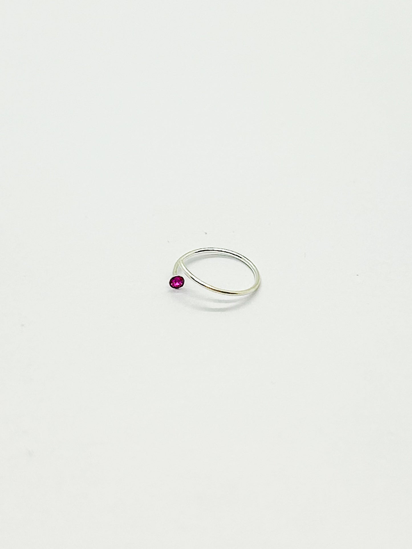 Pink Nose Hoops