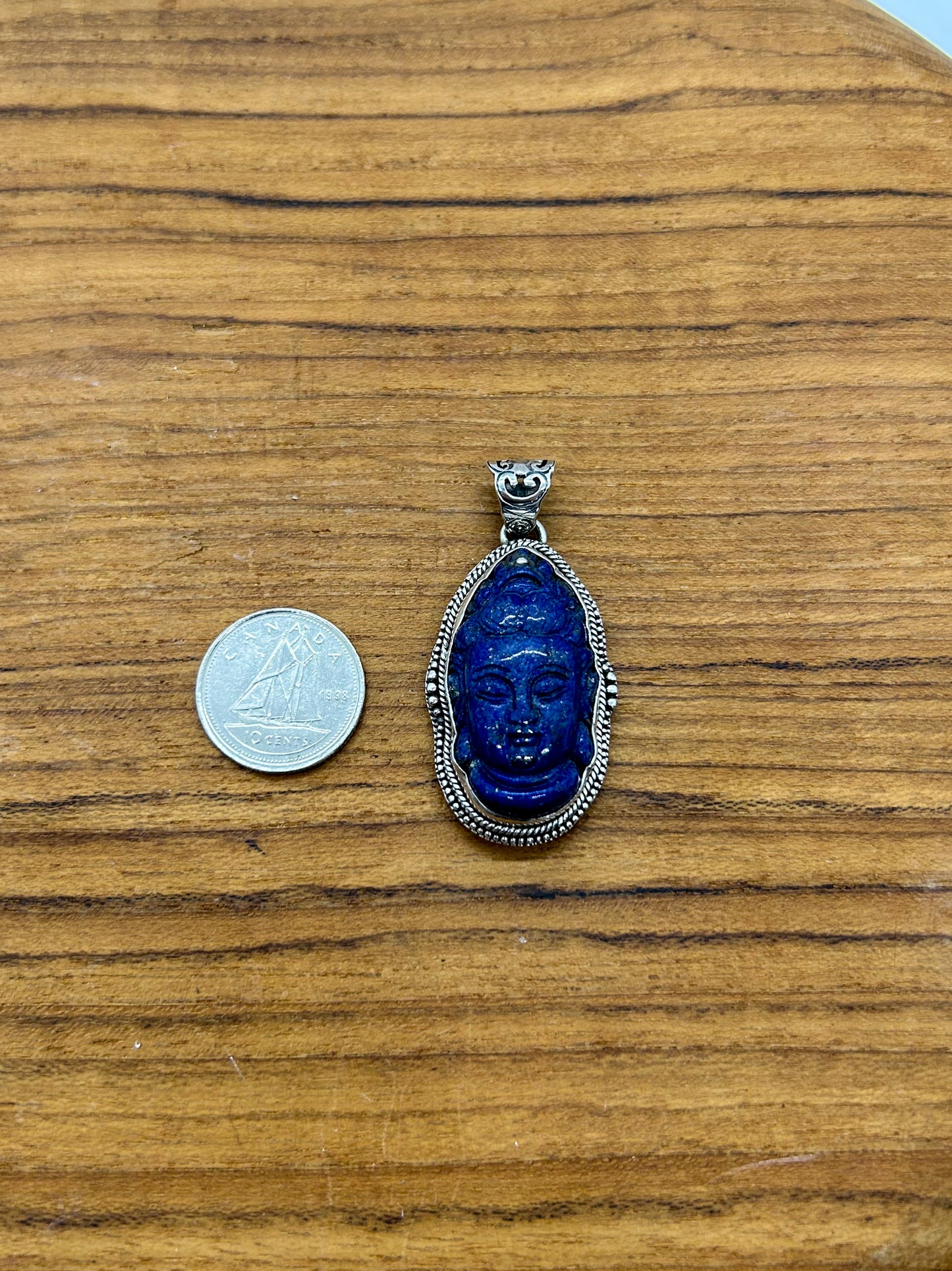Lapis Lazuli Buddha Pendant