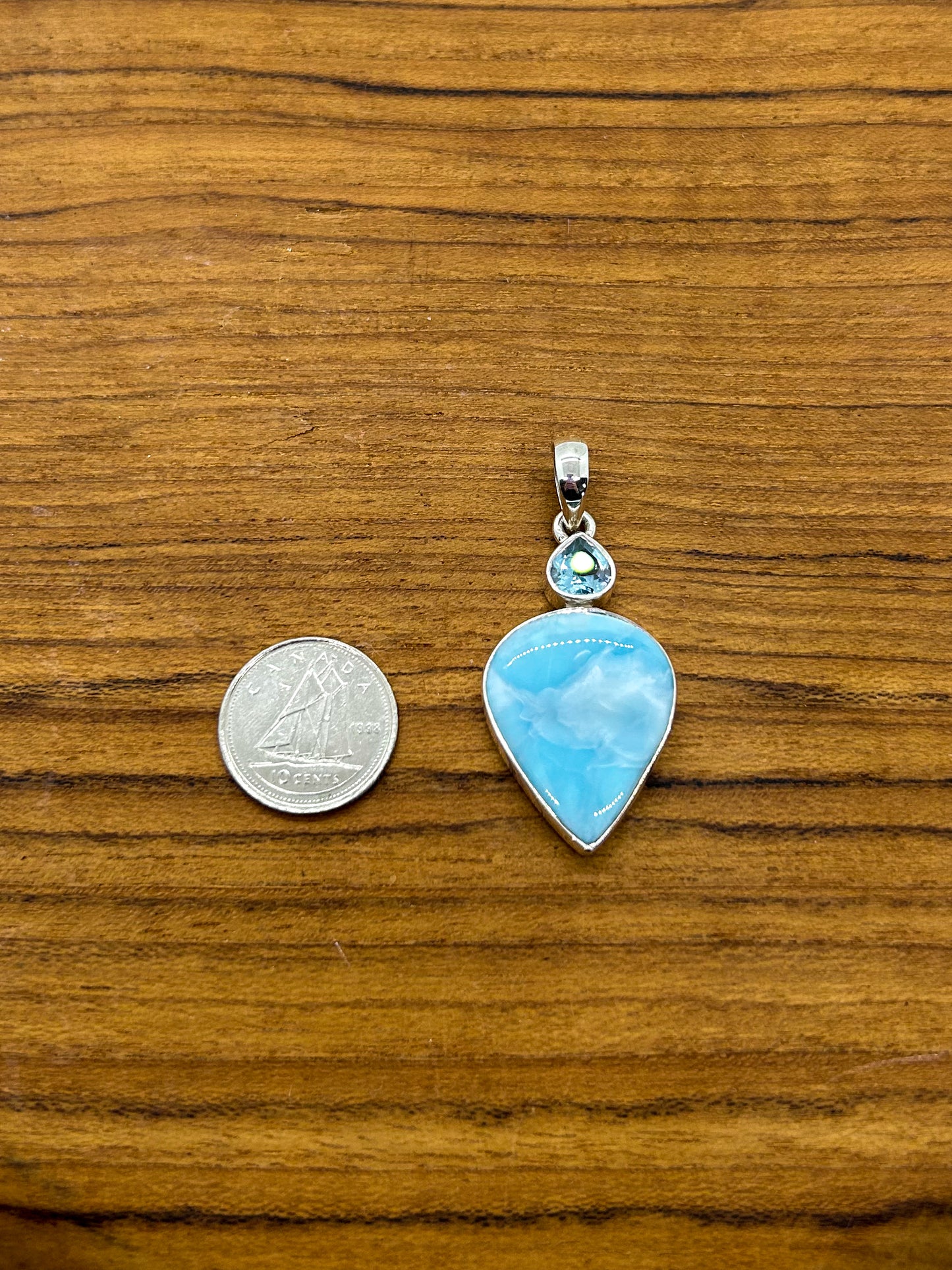 Larimar & Blue Topaz Pendant