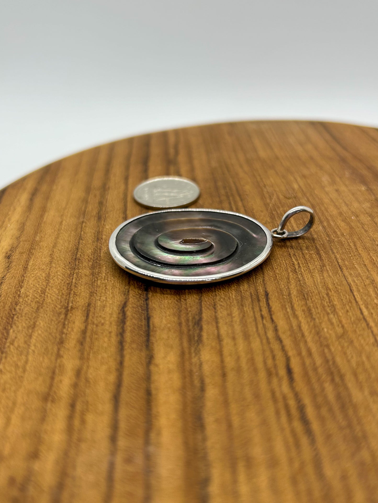 Black Mother of Pearl Pendant