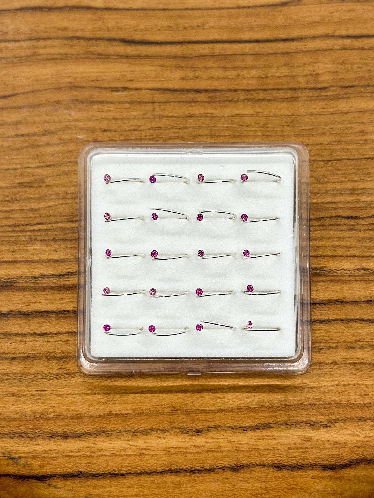 Pink Nose Hoops