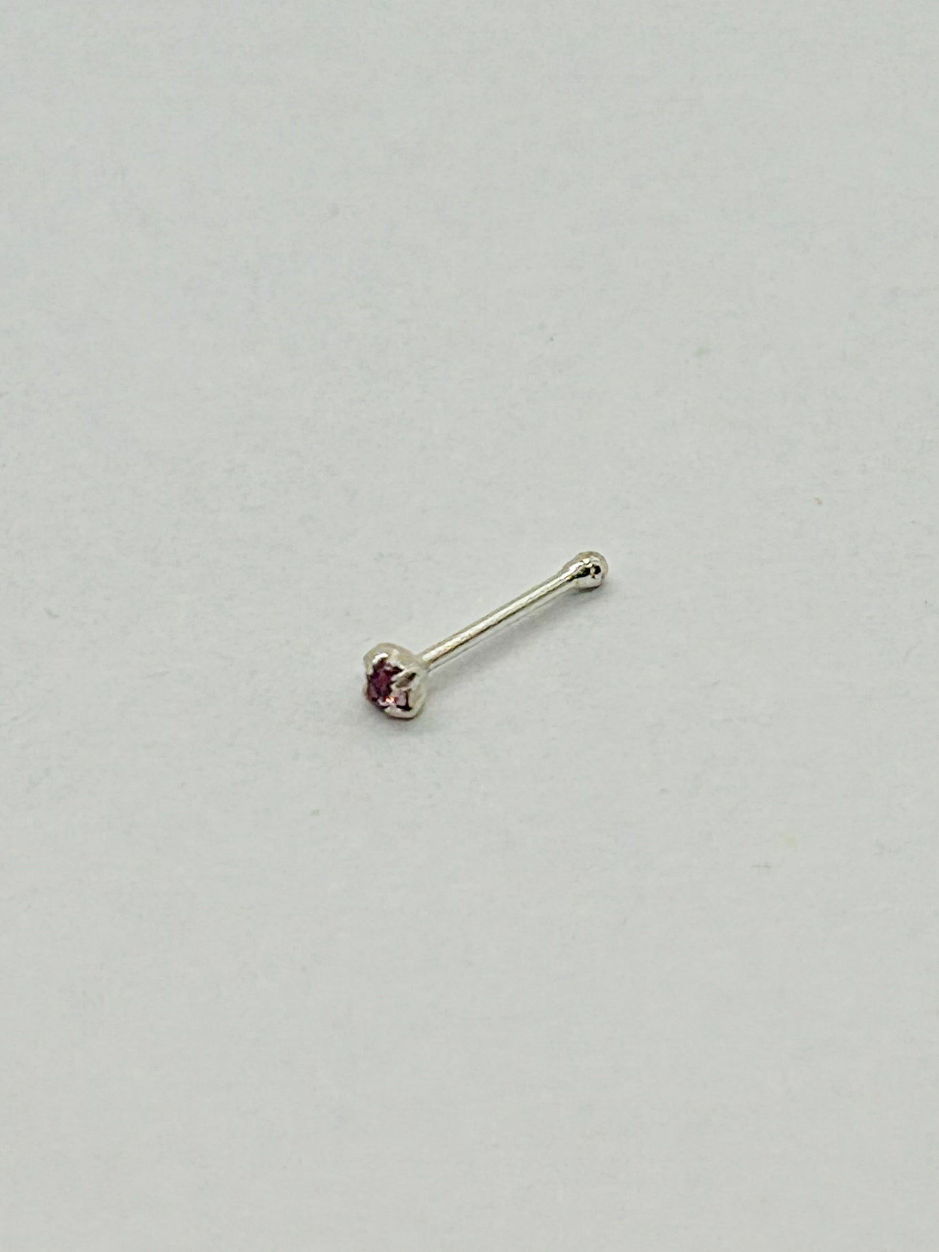 Purple Straight-Back Nose Studs