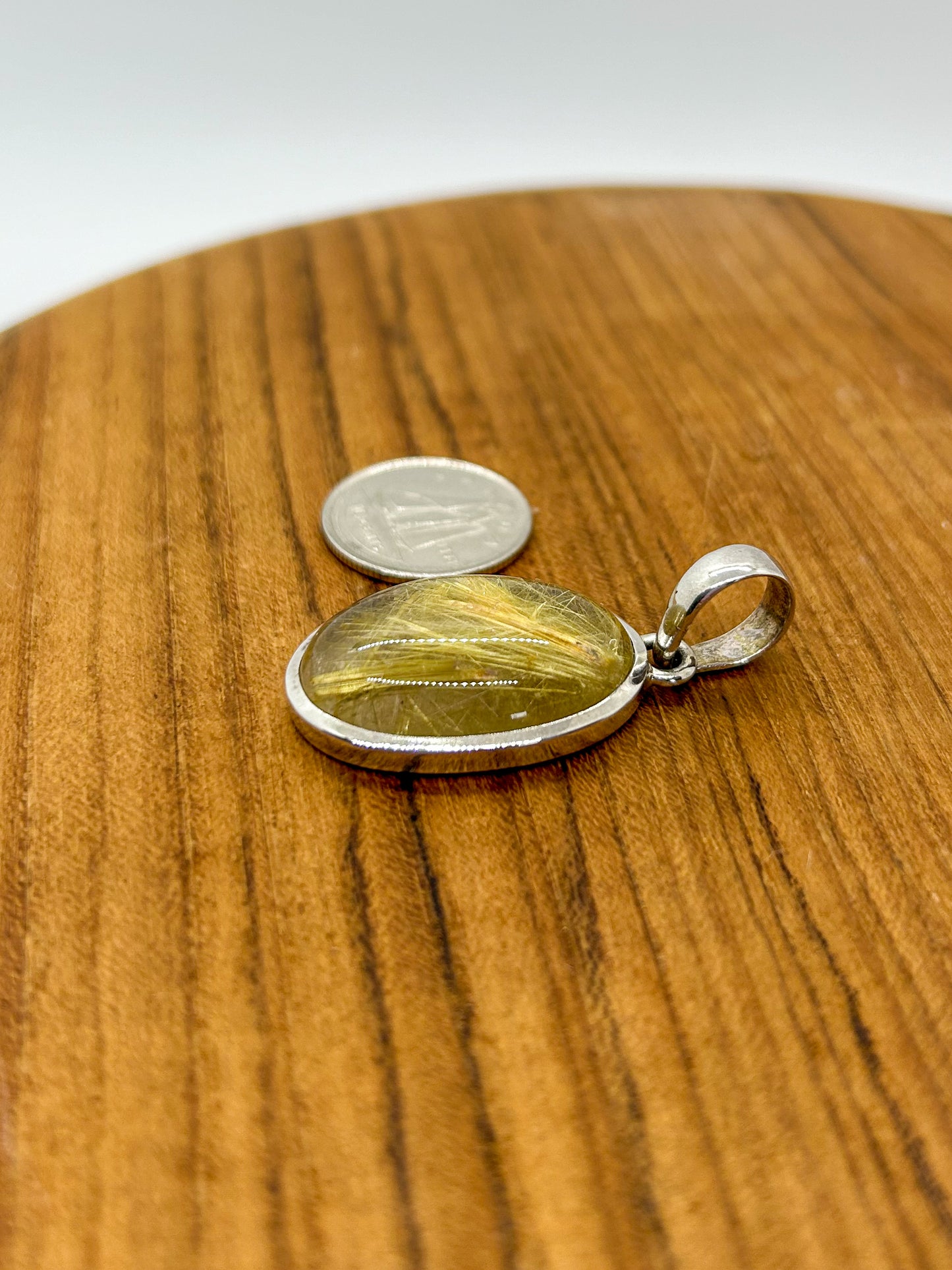 Golden Rutilated Quartz Pendant
