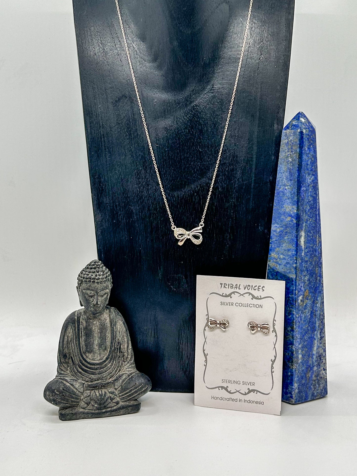 Sterling Silver Bow Gift Set