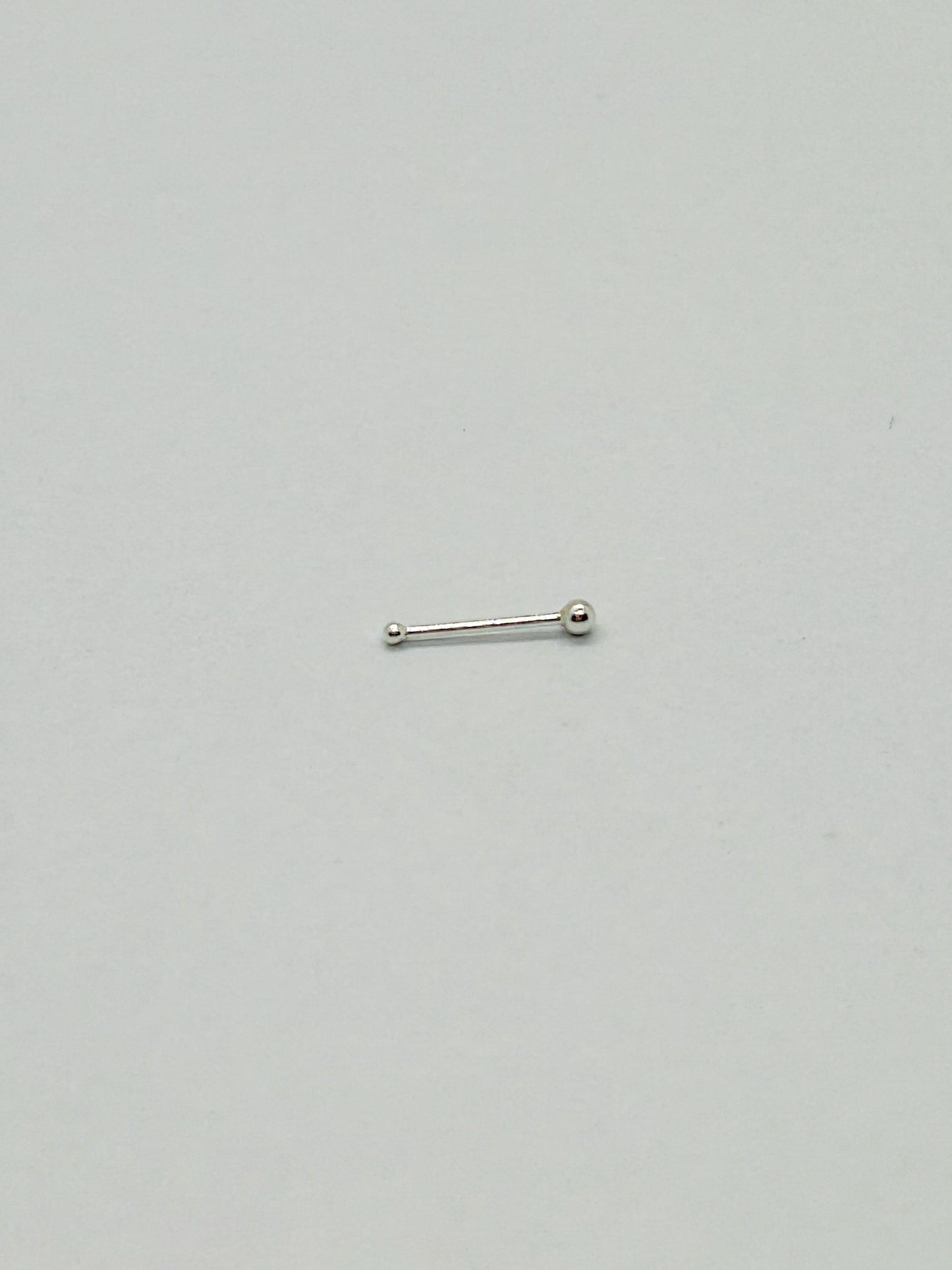 Small Silver Ball Nose Studs- Ball Back