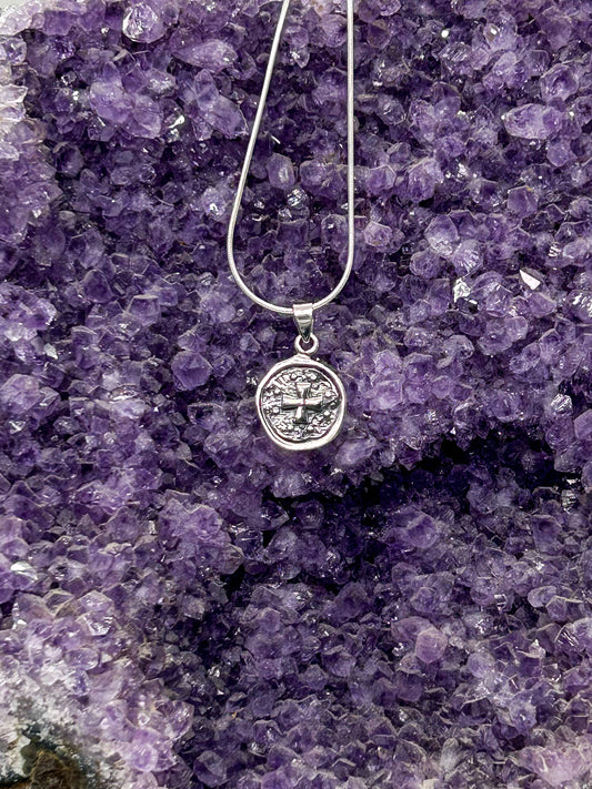 Stamped Cross Pendant