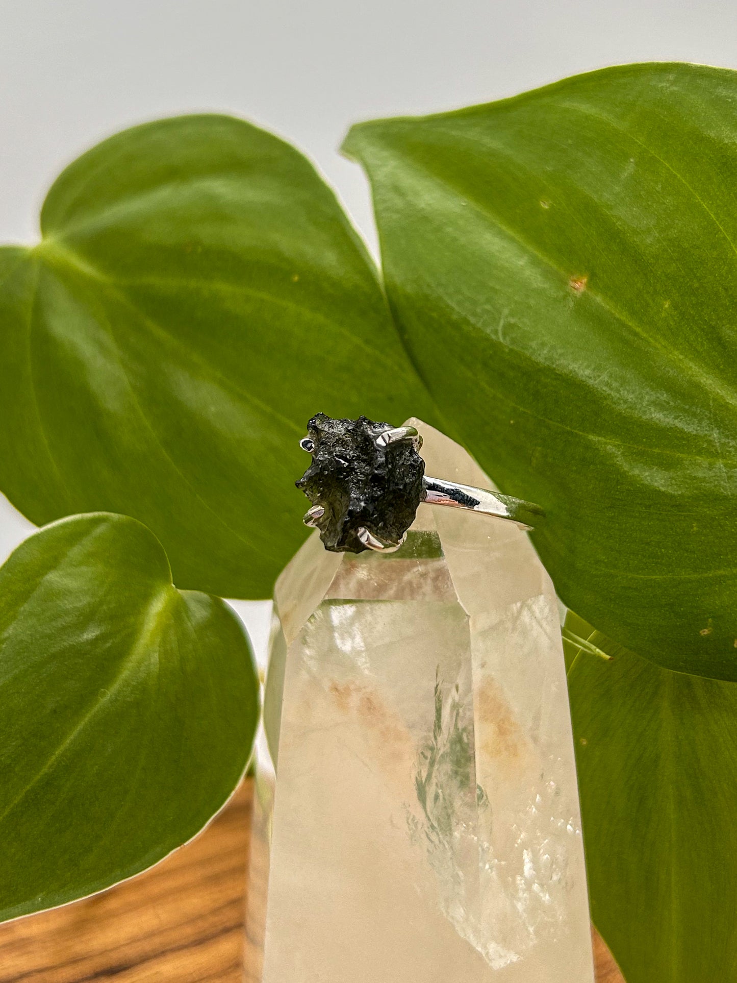 Moldavite Ring Size 9