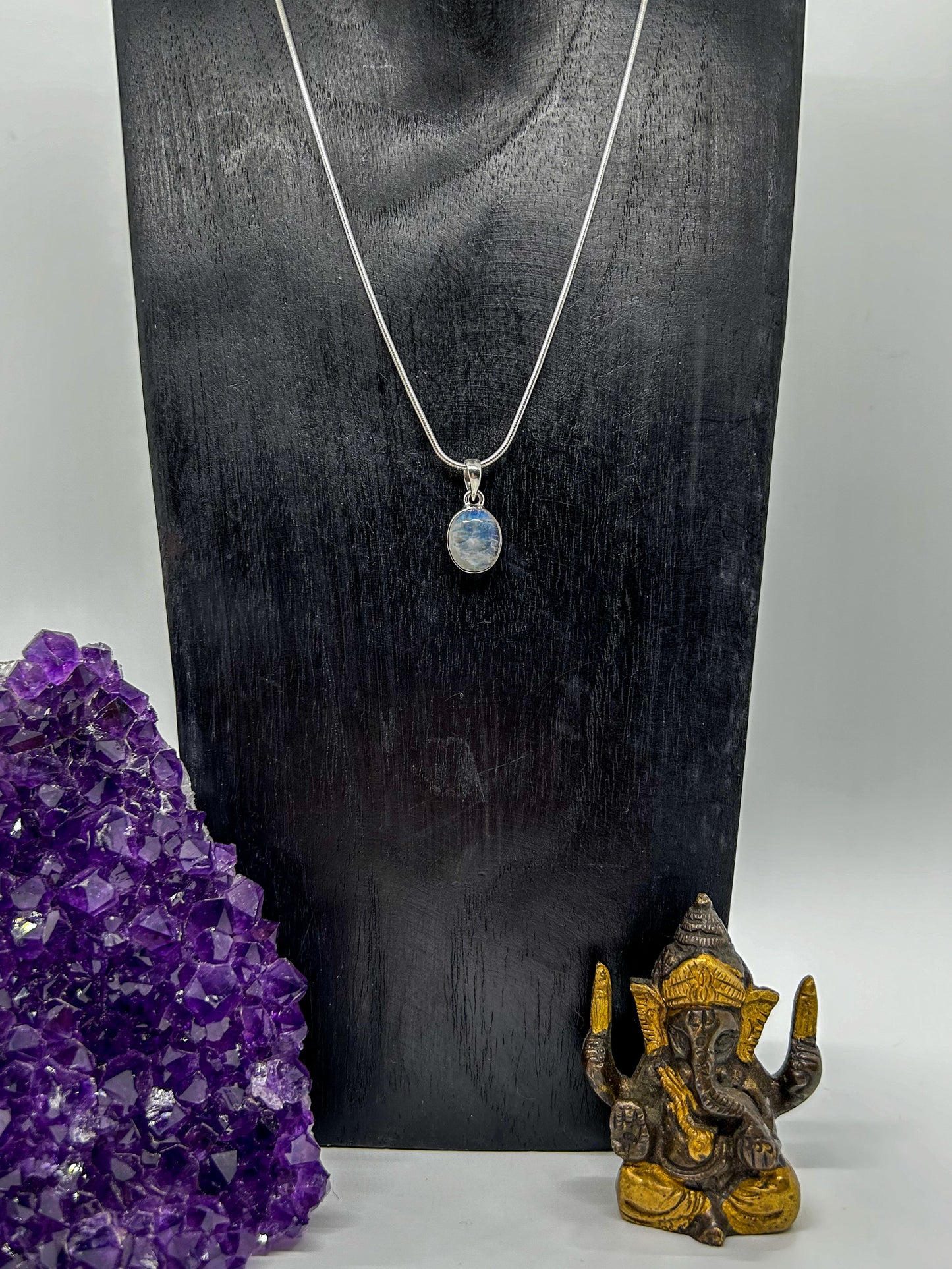 Oval Moonstone Necklace