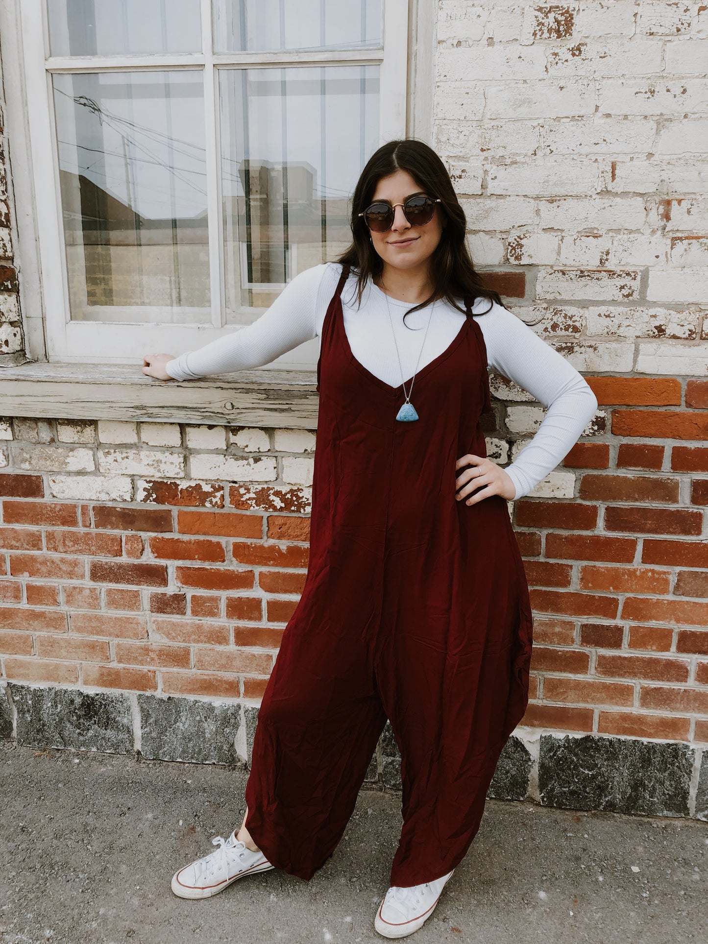 Cranberry Red Romper