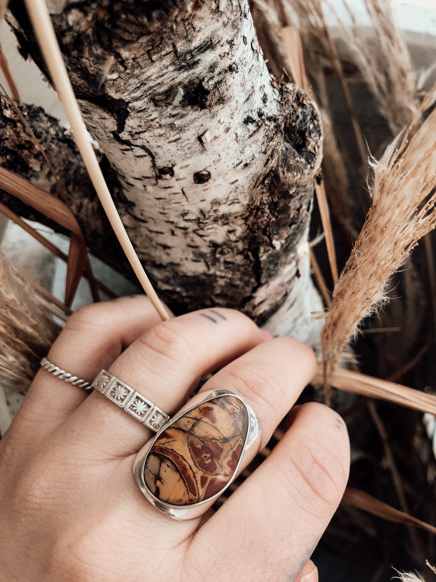 Golden Hour Jasper Ring (Size 7)