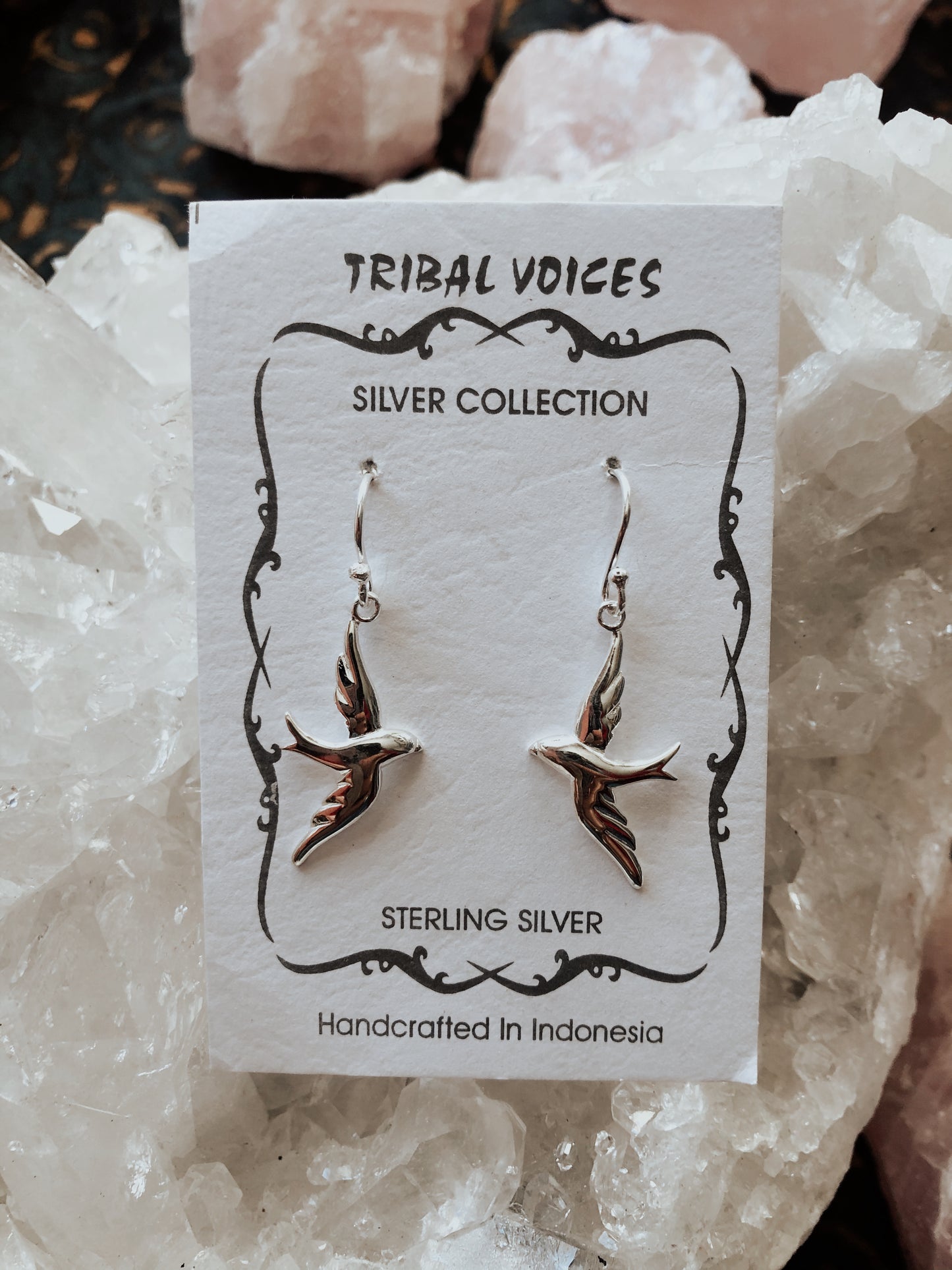 Sterling Silver Sparrow Dangles