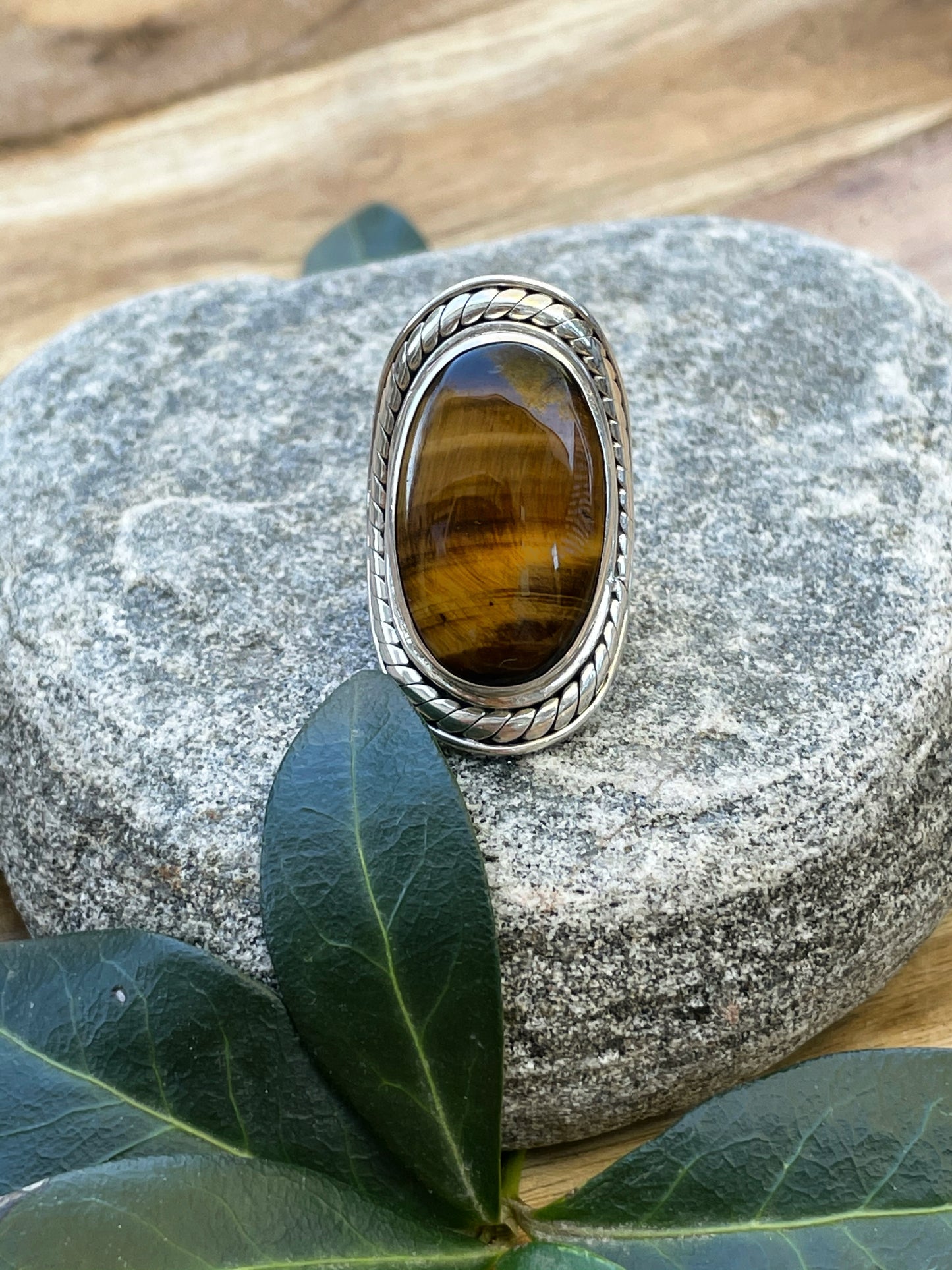 Elegant Tiger's Eye Ring