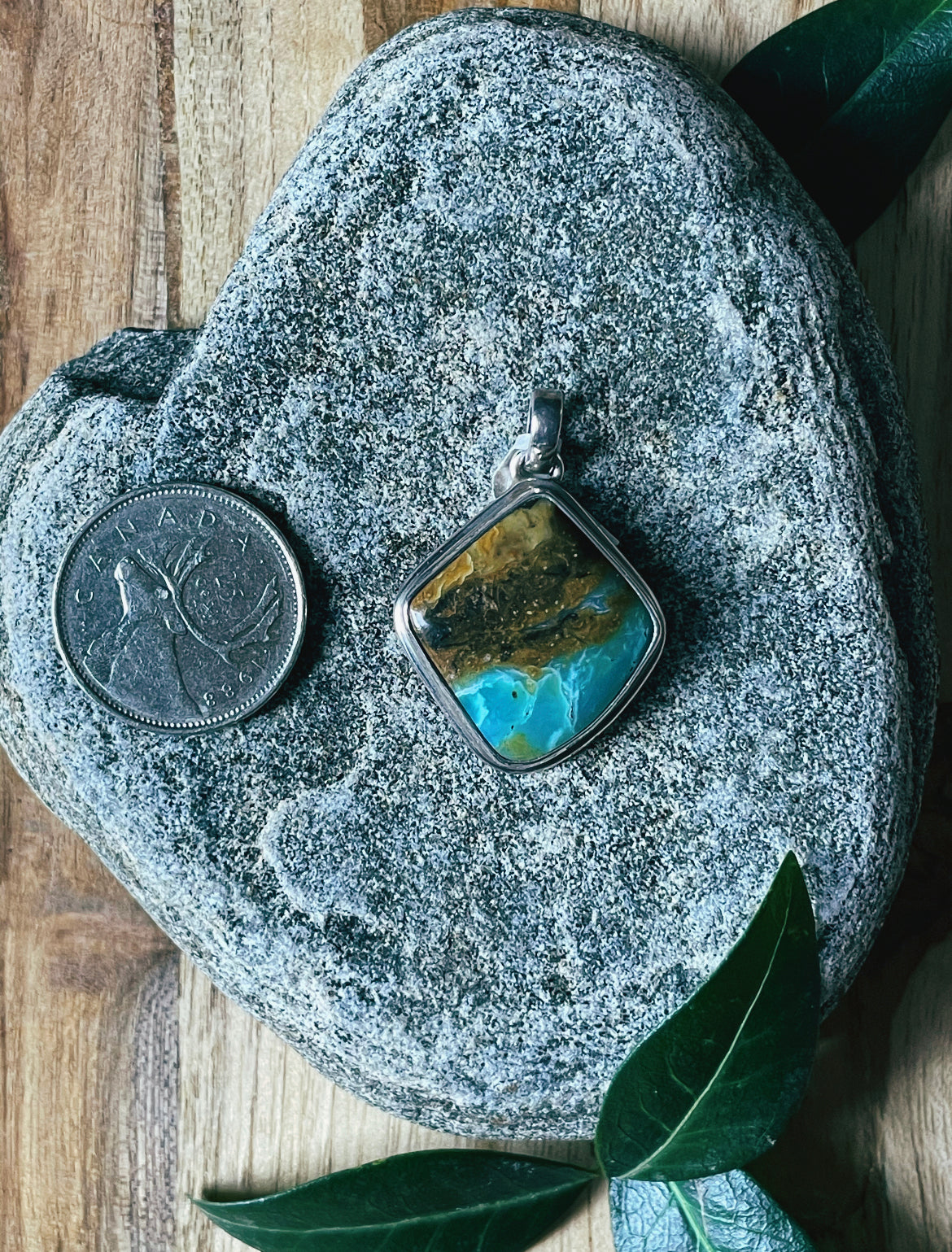 Shore-Break Peruvian Opal Pendant