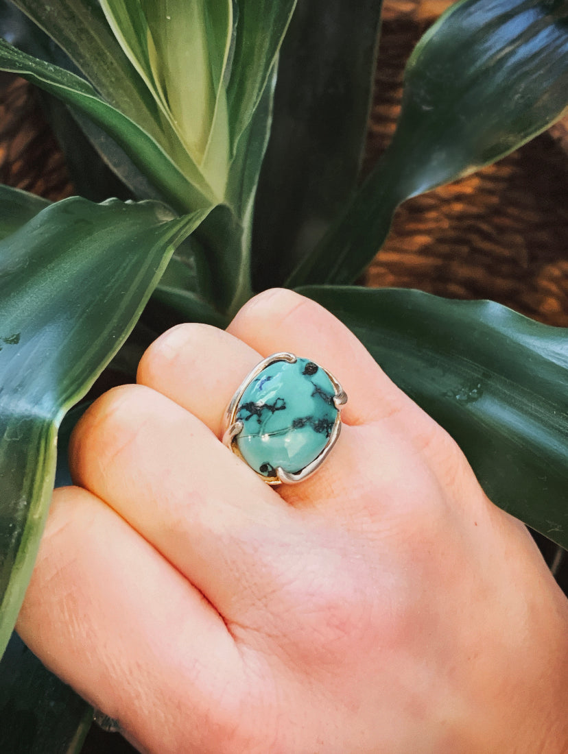Dreamy Turquoise Ring (size 5 3/4)