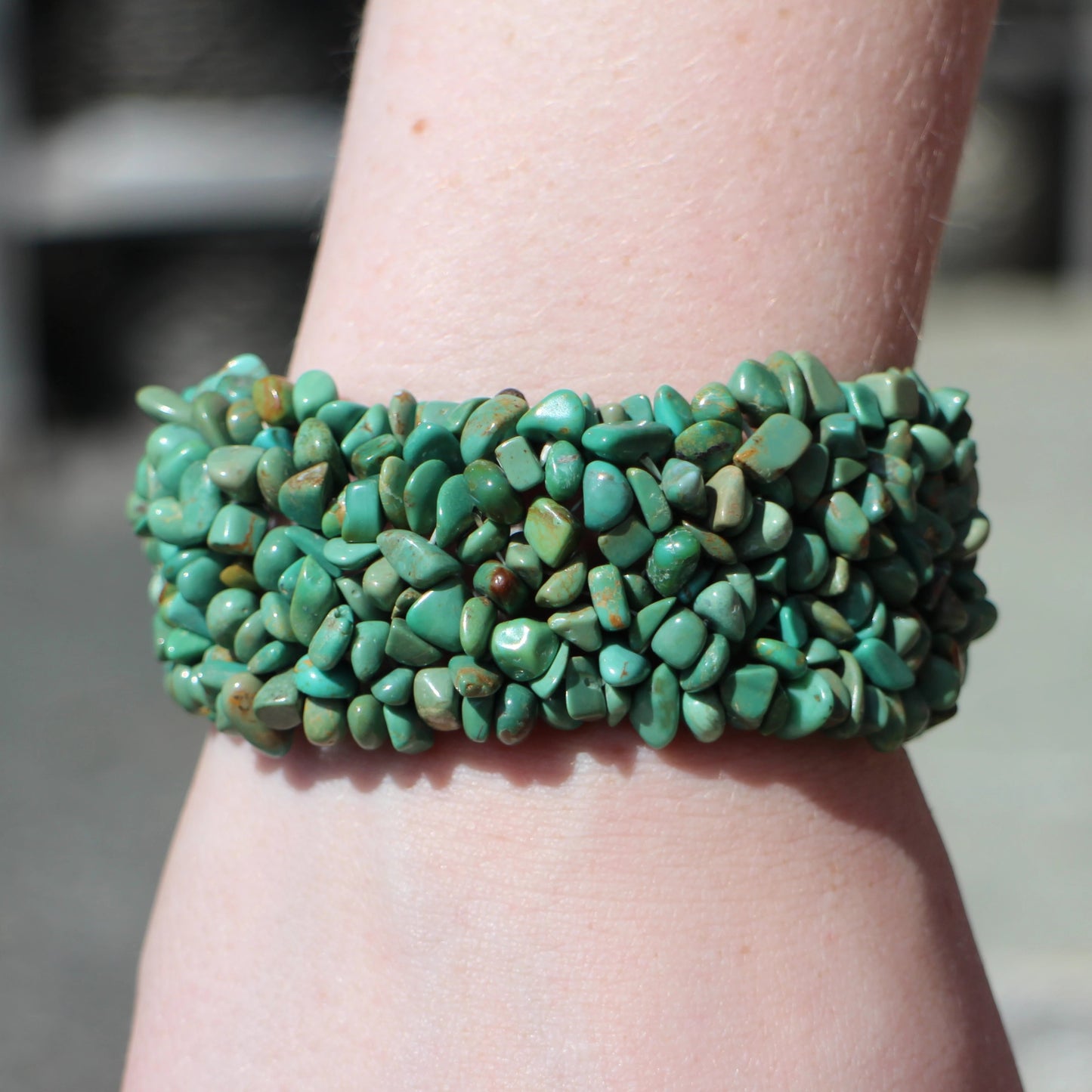 African Turquoise Beaded Bracelet