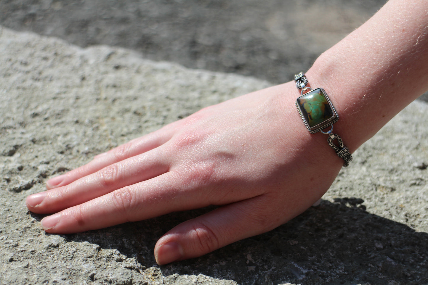 African Turquoise Bracelet