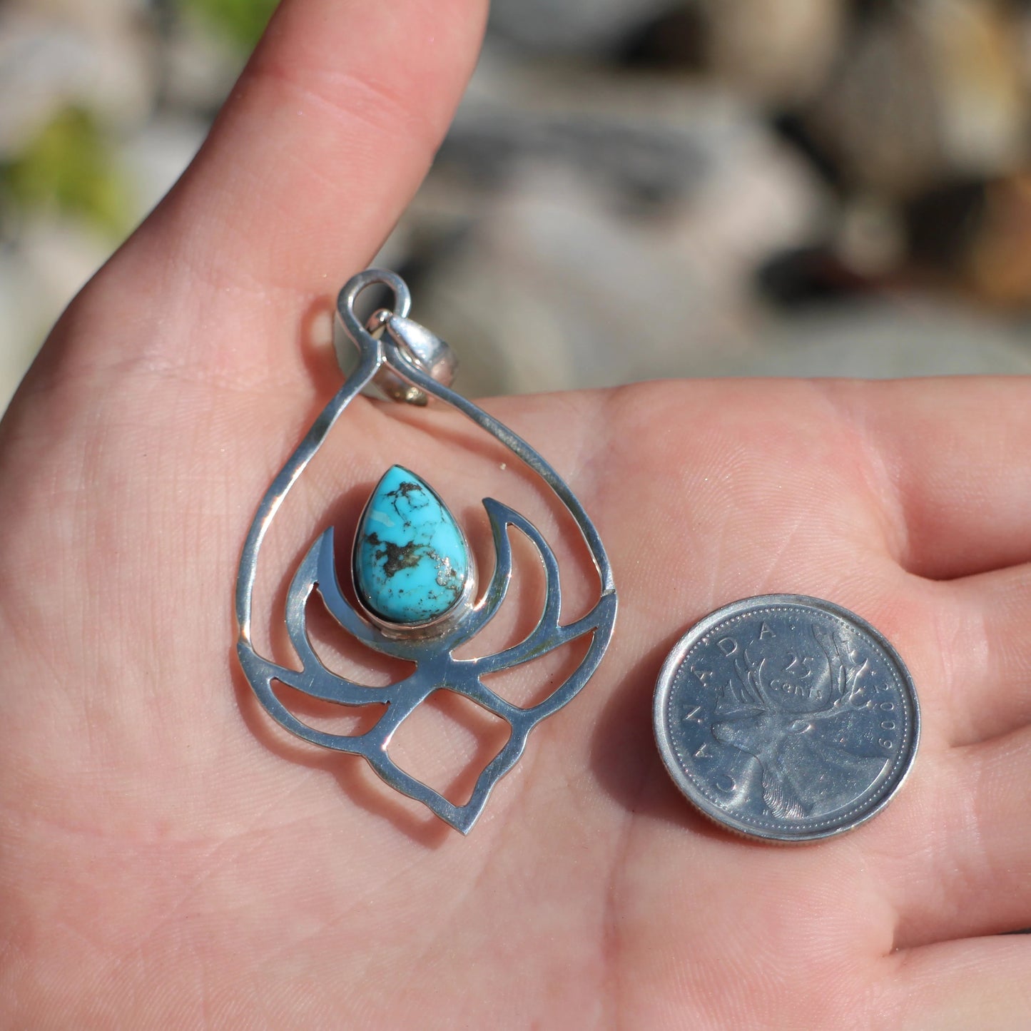 Asian Turquoise Pendant