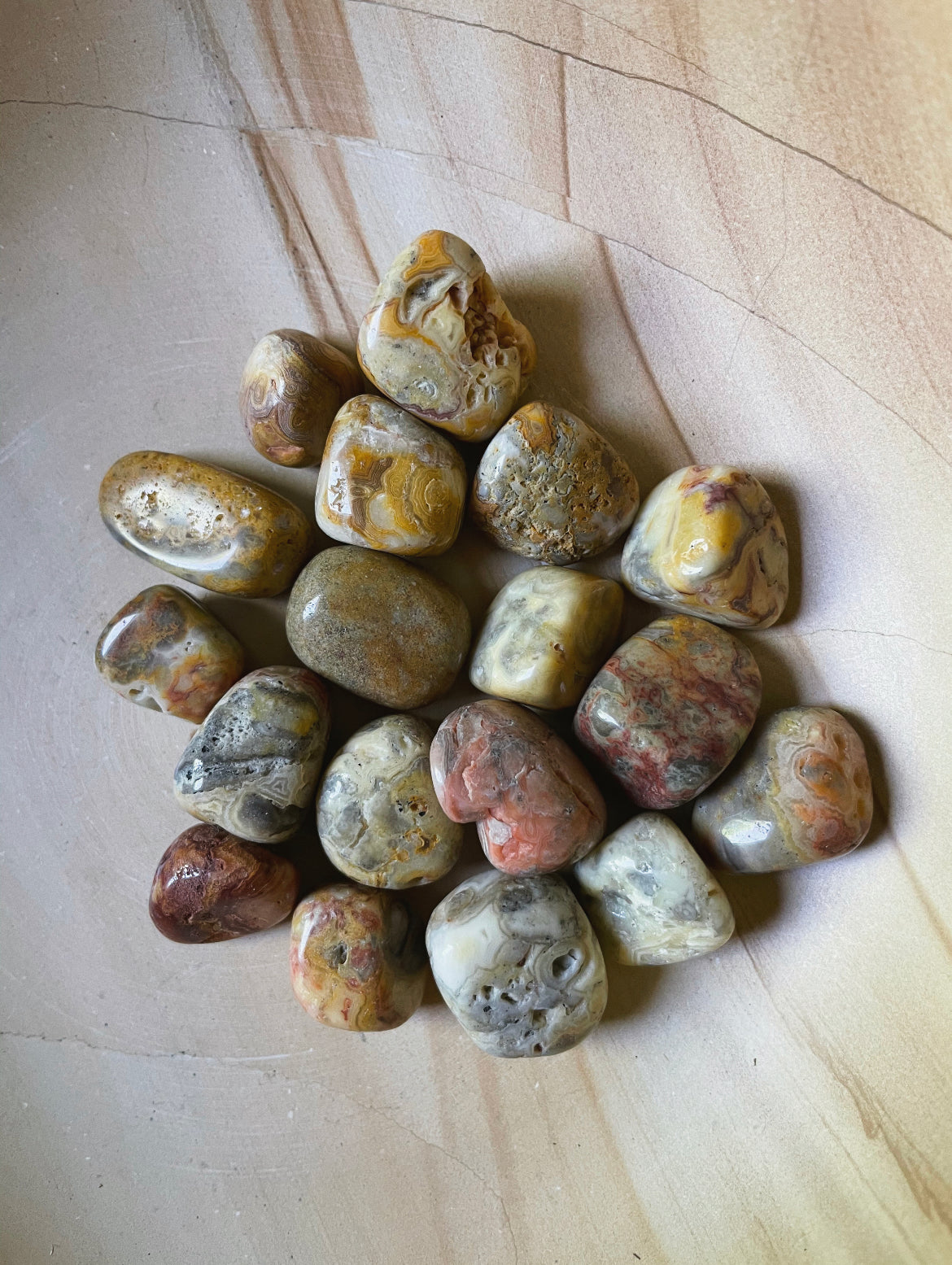Crazy Lace Agate Tumbles