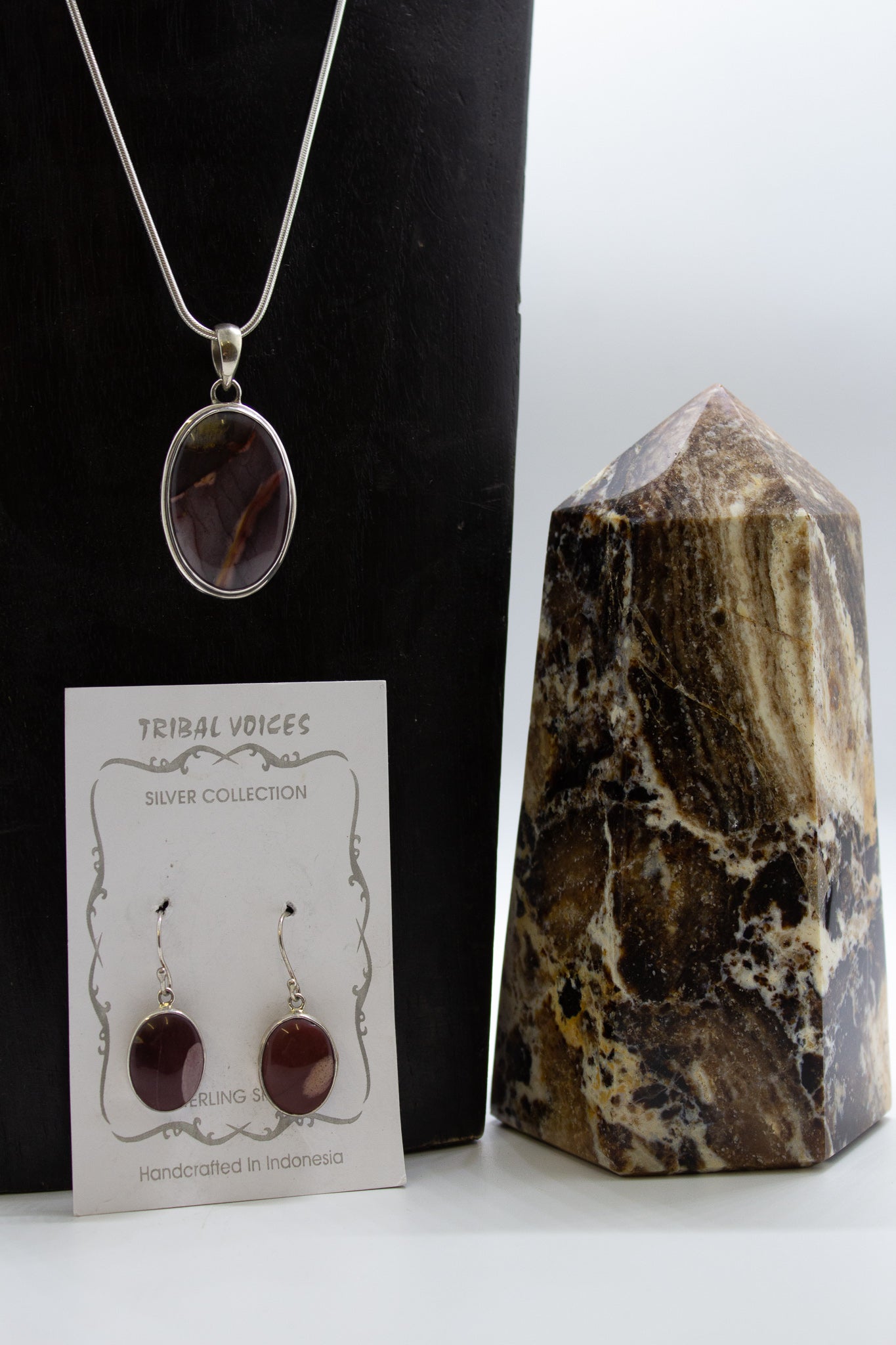 Mookaite Oval Jewelry Set