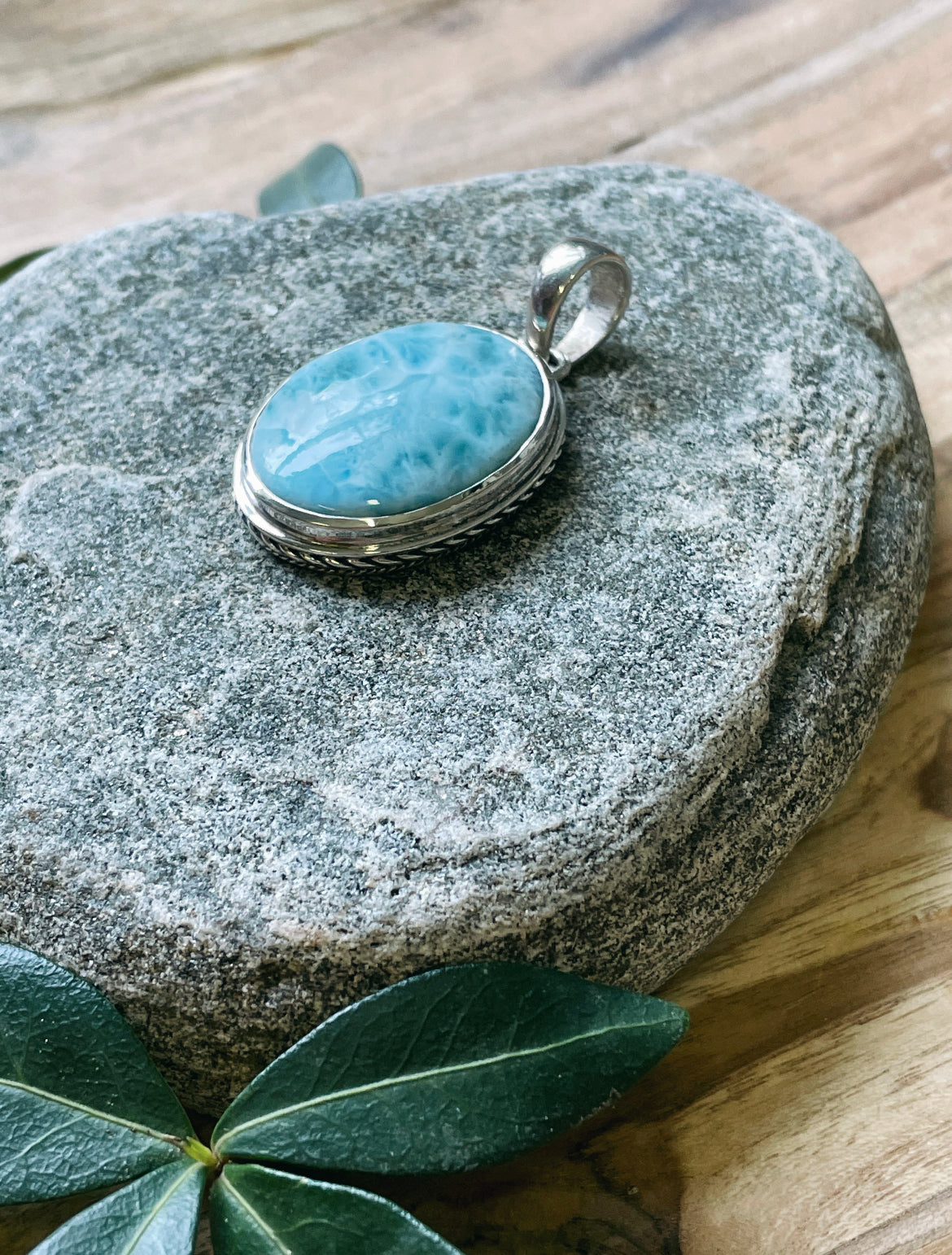 Ocean Eyes Larimar Pendant
