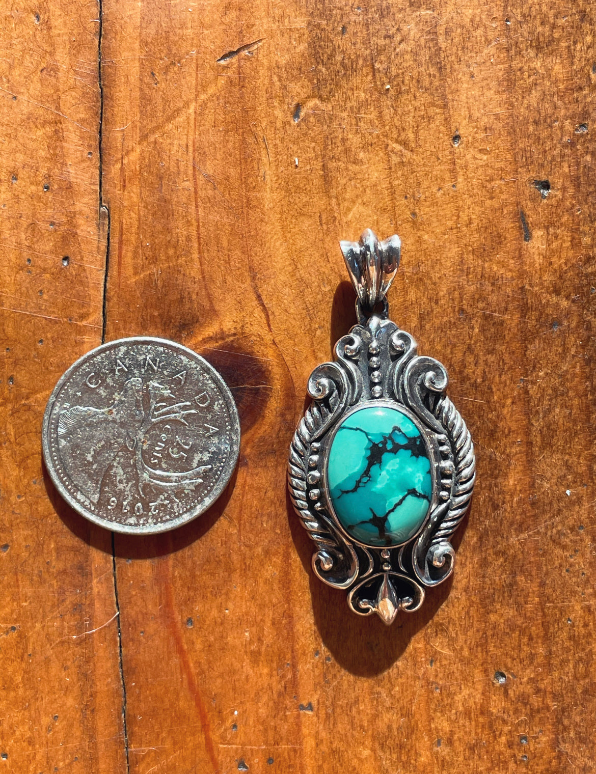 Royal Aesthetic Turquoise Pendant