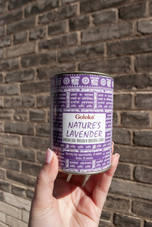 Goloka Lavender Backflow Cones