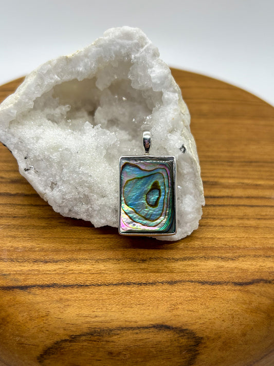 Rectangular Abalone Pendant