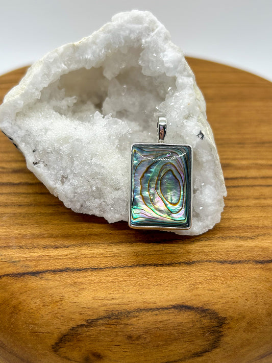 Rectangular Abalone Pendant