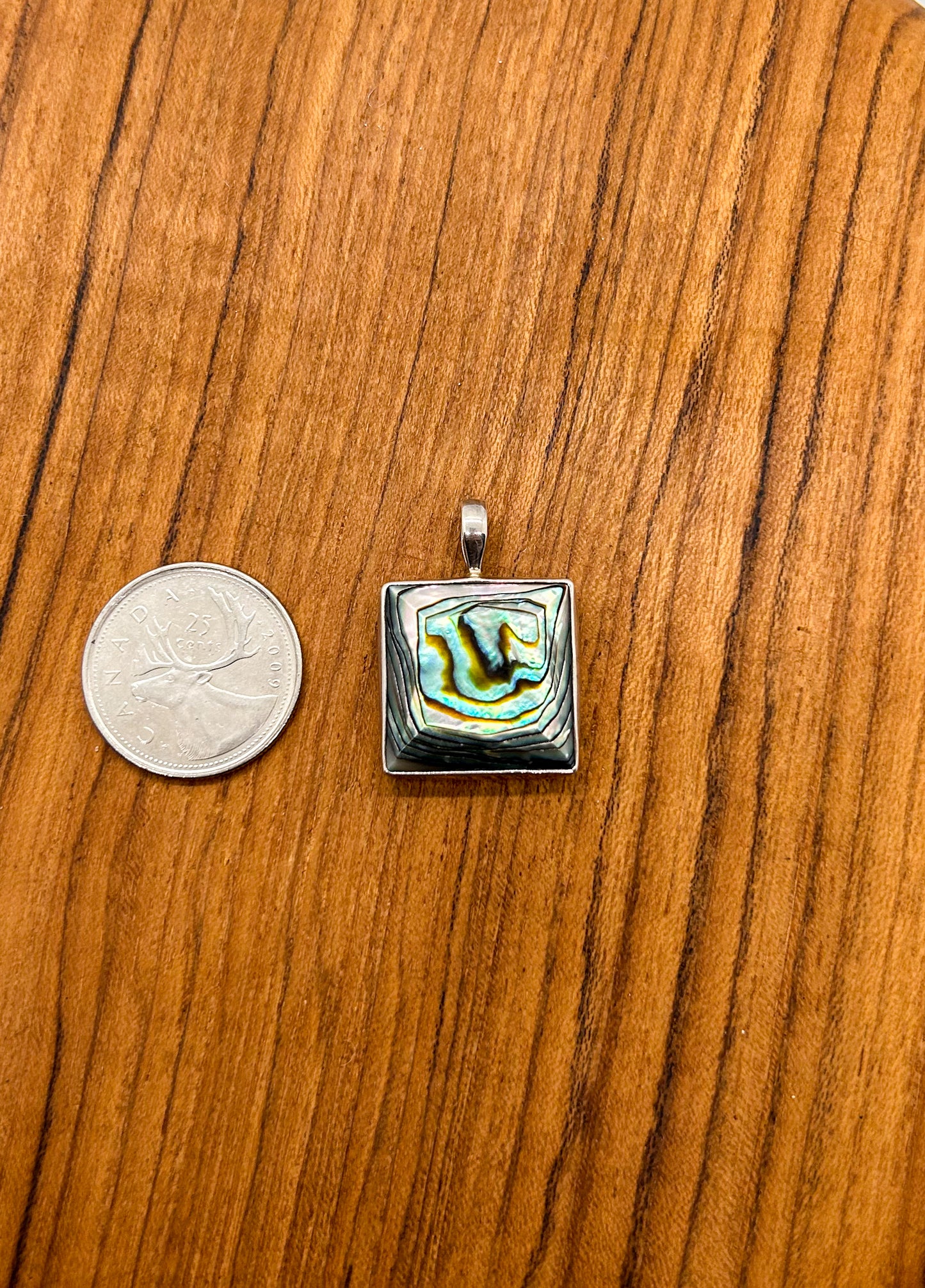 Abalone Square Pendant