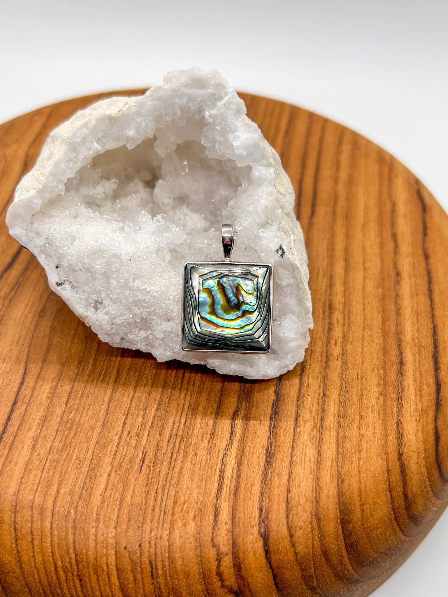 Abalone Square Pendant