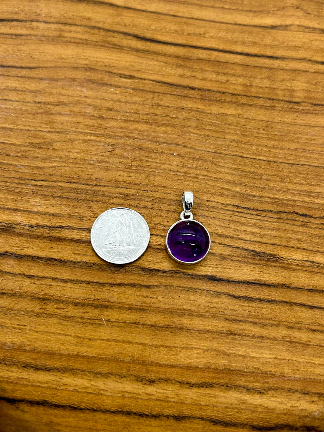 Circular Amethyst Pendant