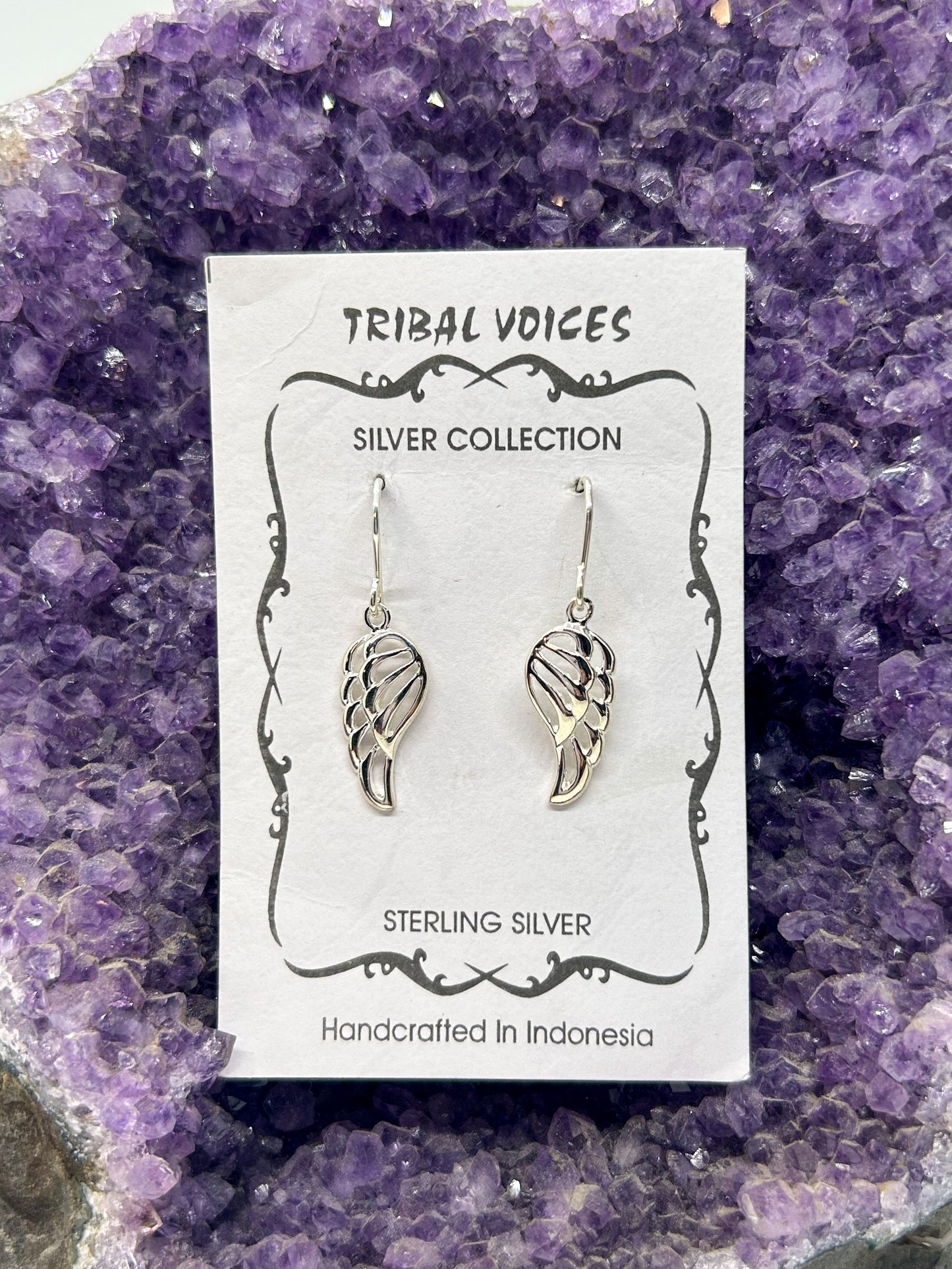 Angel Wing Dangle Earrings