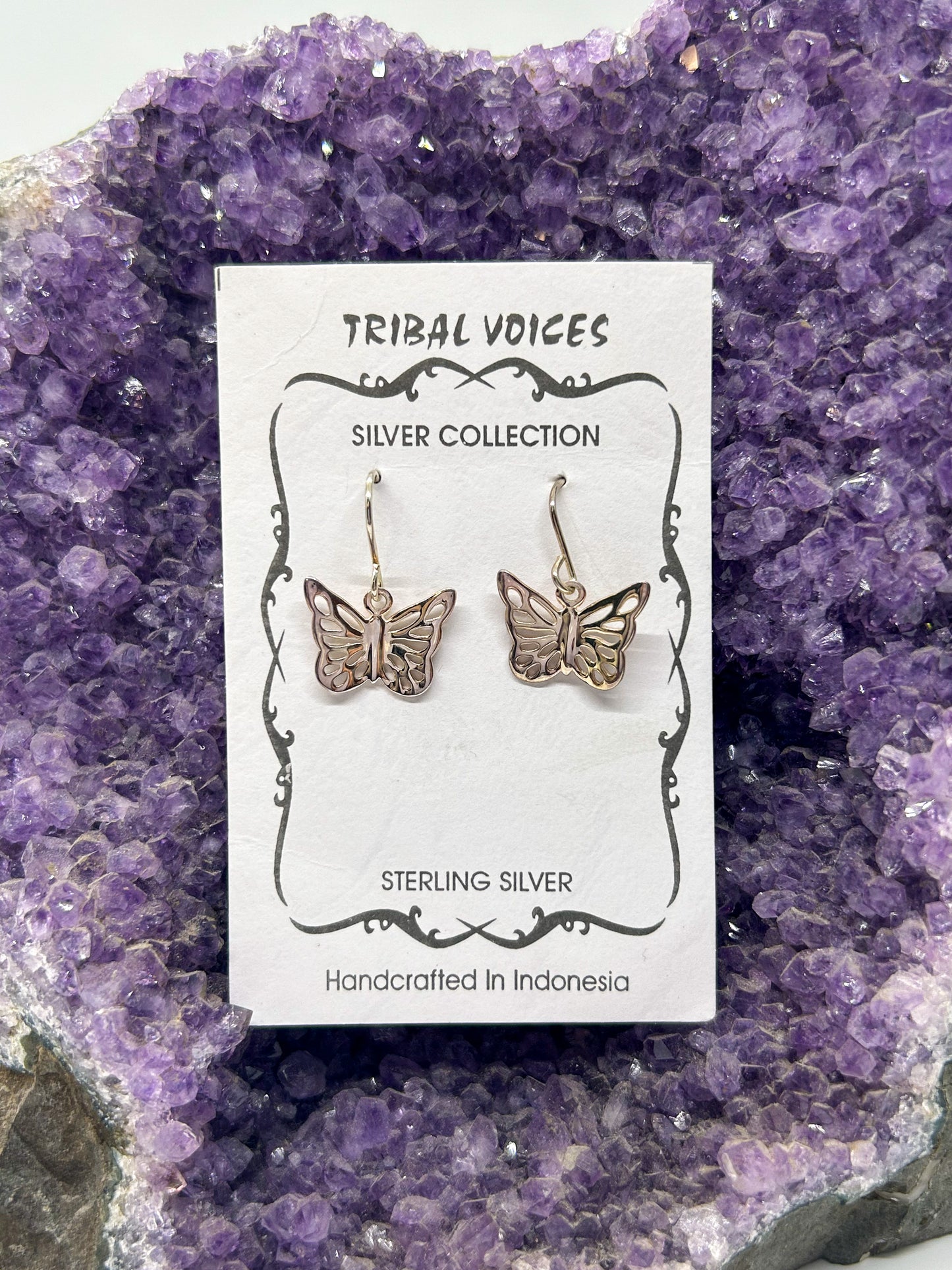 Dainty Butterfly Dangle Earrings