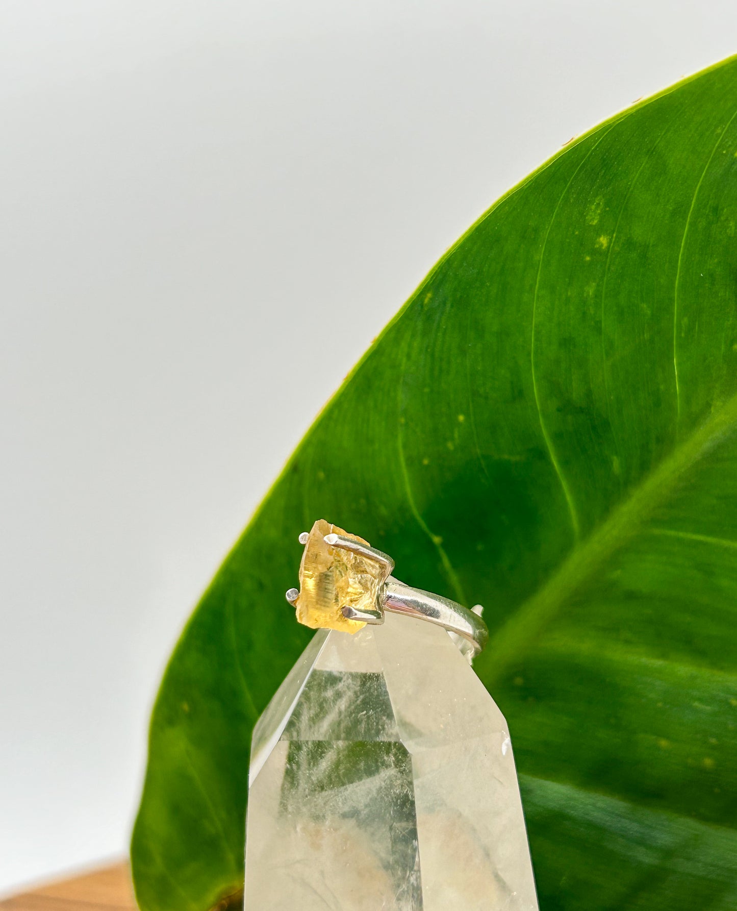 Raw Citrine Ring (size 6)