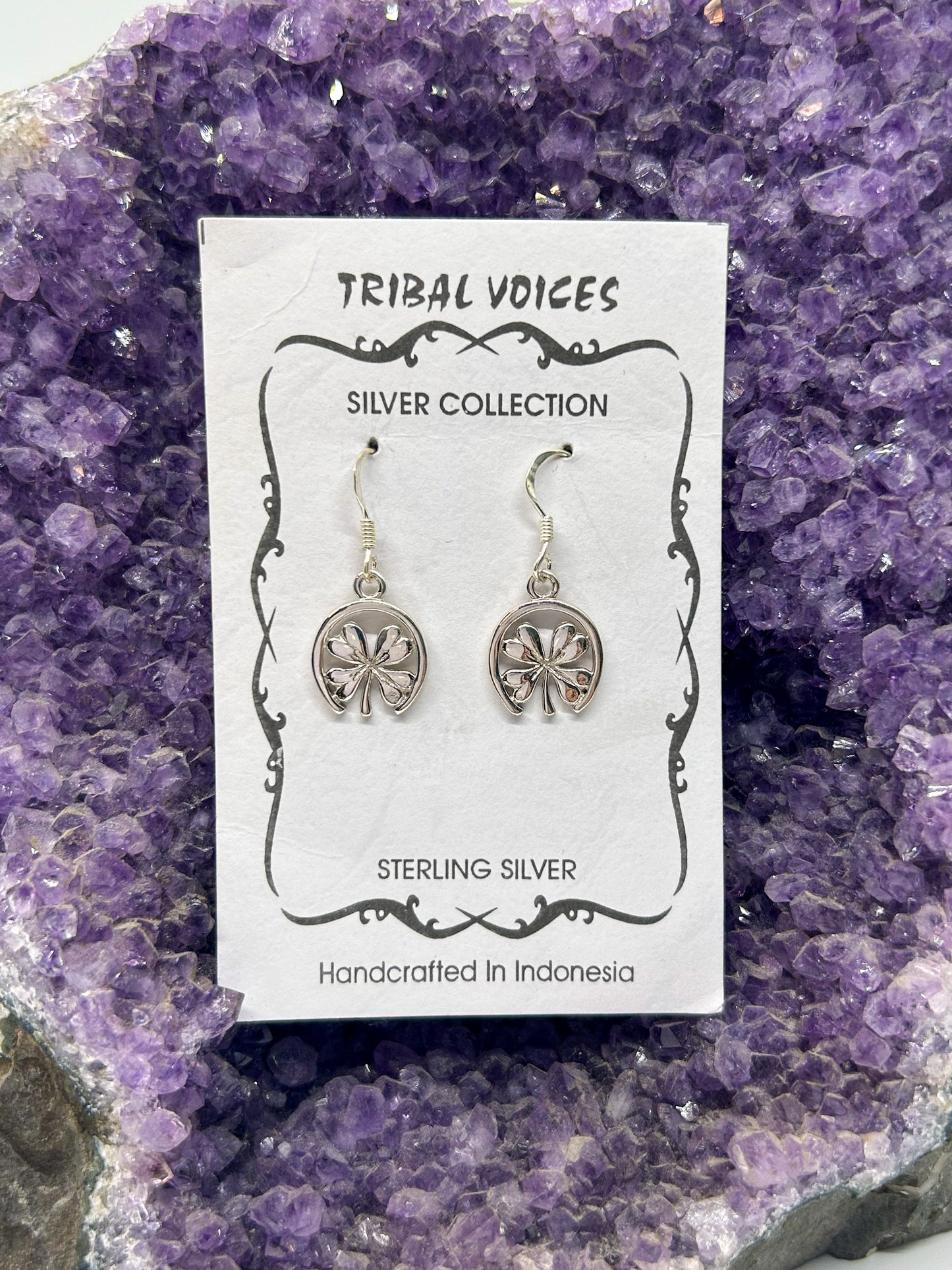 Lucky Clover Dangle Earrings